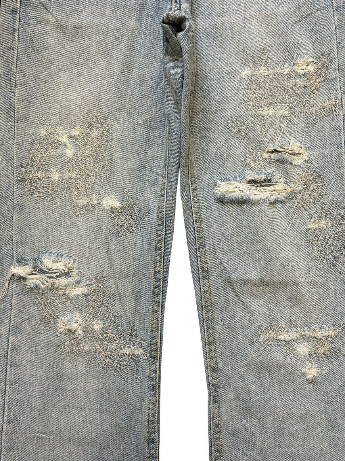 Diesel Vintage Japanese Brand Distressed Flare Jeans Size 28" / US 6 / IT 42 - 3 Thumbnail