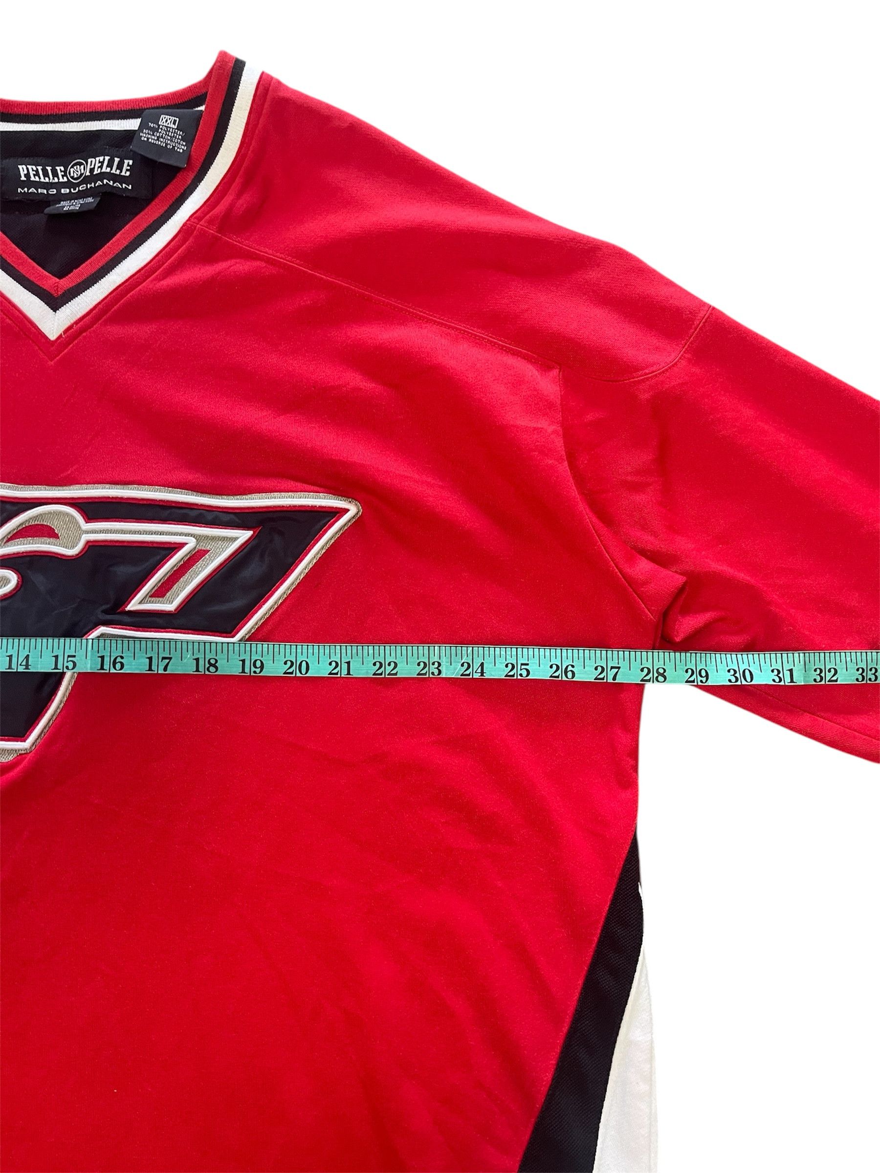 Pelle Pelle Pelle Pelle Hockey Jersey XXL Red Long Sleeve Hip Hop Y2K Size US XXL / EU 58 / 5 - 9 Thumbnail