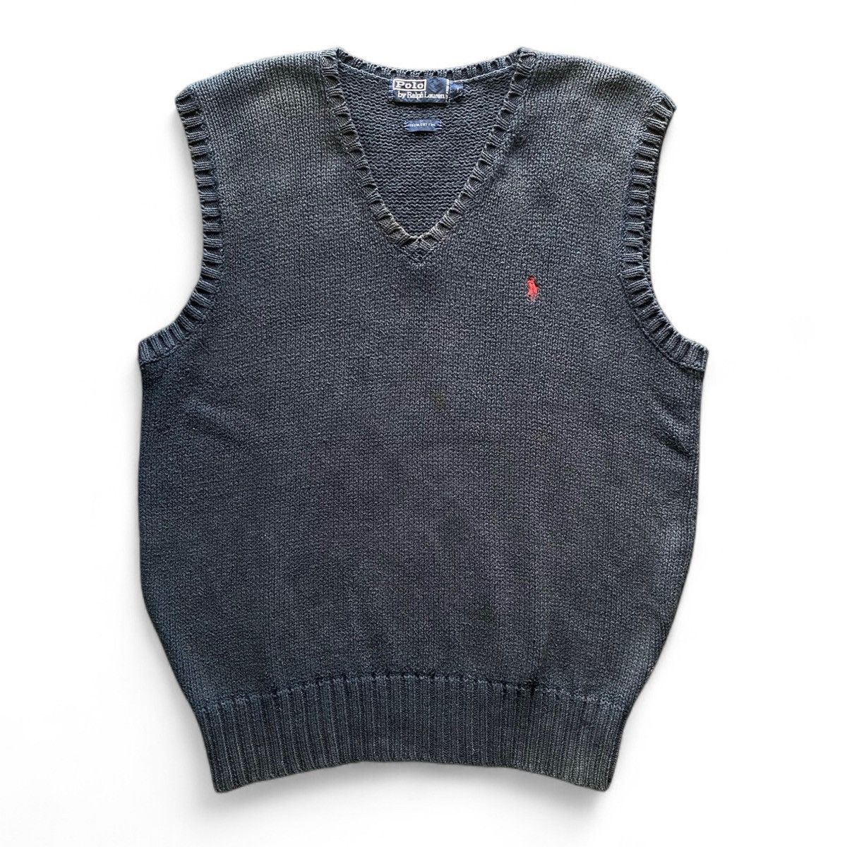Polo Ralph Lauren Vintage 90s Polo Ralph Lauren Polo Small Pony Knitwear Vest Size US L / EU 52-54 / 3 - 1 Thumbnail