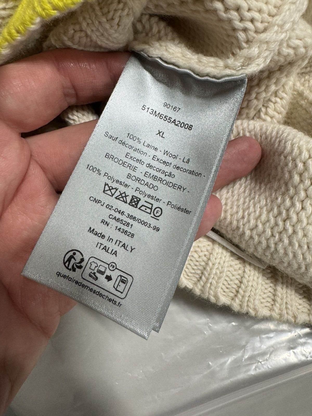 Dior × Kaws Dior X KAWS Embroidery Sweater NEW 2500$ Size US XL / EU 56 / 4 - 6 Thumbnail
