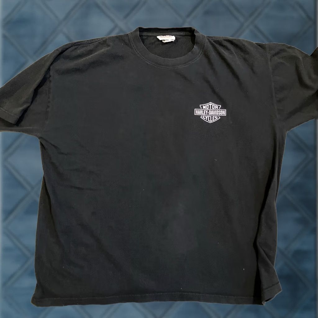Vintage Vintage American Textiles Harley Davidson USA Doubled Sided Shirt Mens XXL Size US XXL / EU 58 / 5 - 1 Thumbnail
