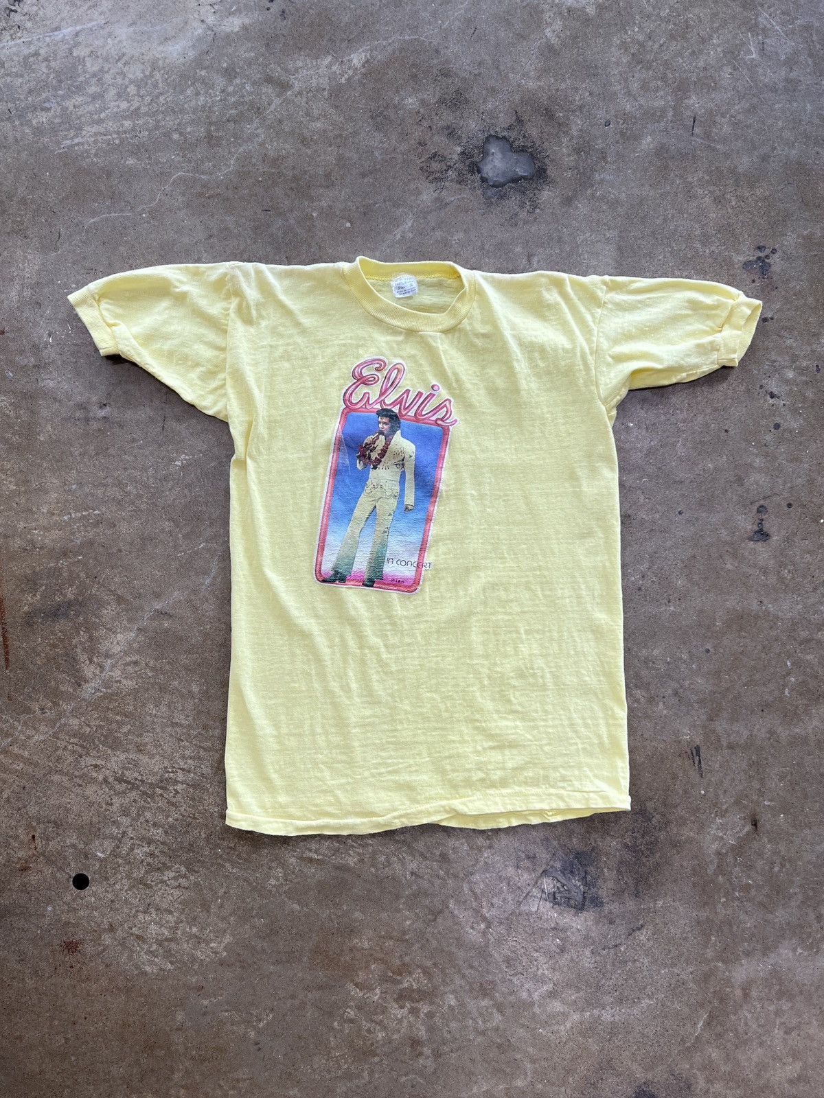 Band Tees True Vintage 70s Elvis Presley In Concert Tour Tee Large Size US L / EU 52-54 / 3 - 2 Thumbnail