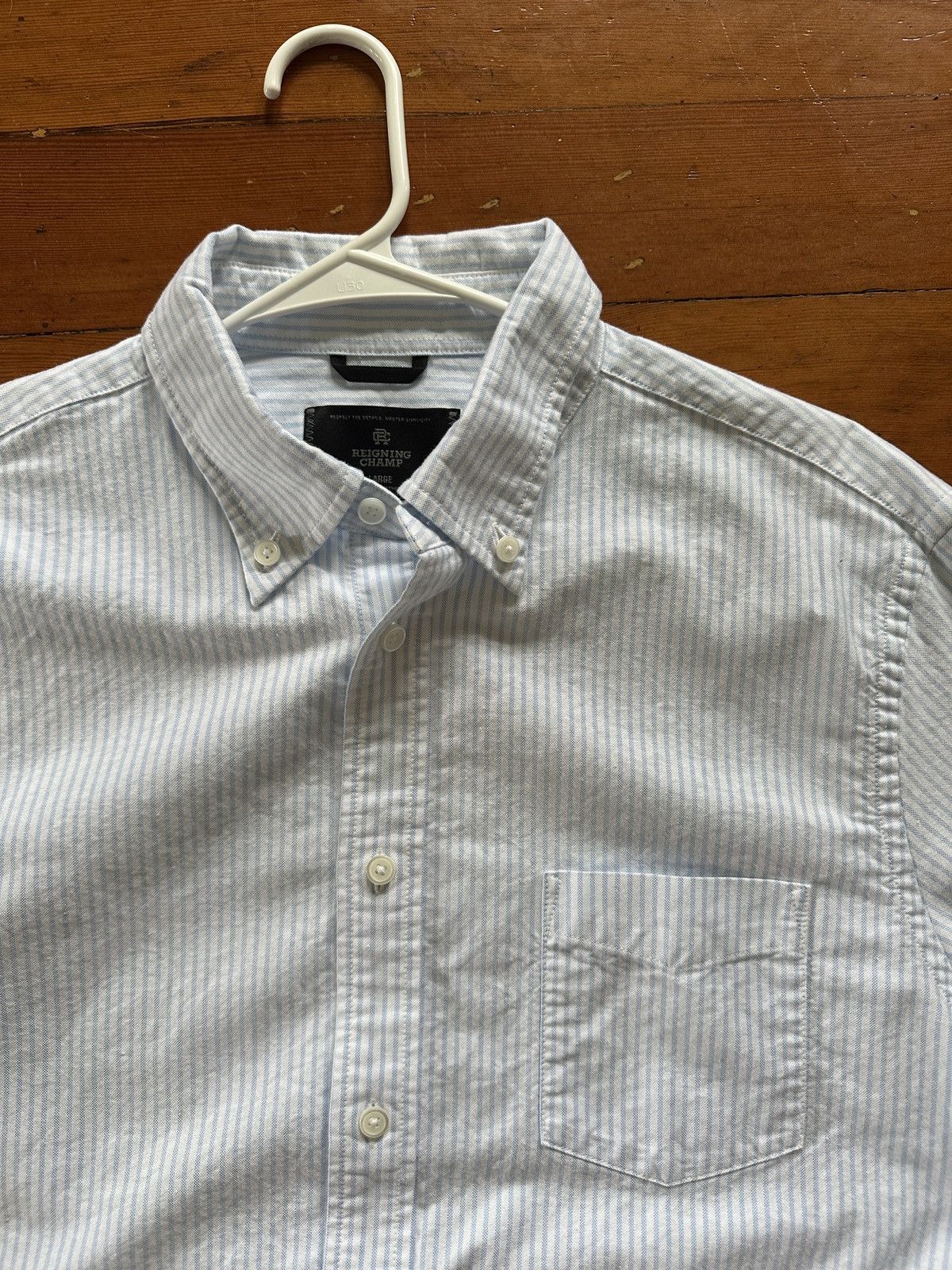 Reigning Champ Reigning Champ Striped Oxford Button Down Size US L / EU 52-54 / 3 - 3 Thumbnail
