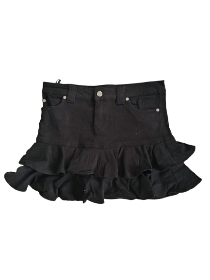 Japanese Brand Jouer Aux Echecs Mini Skirt Nice Style Size 30" / US 8 / IT 44 - 1 Thumbnail