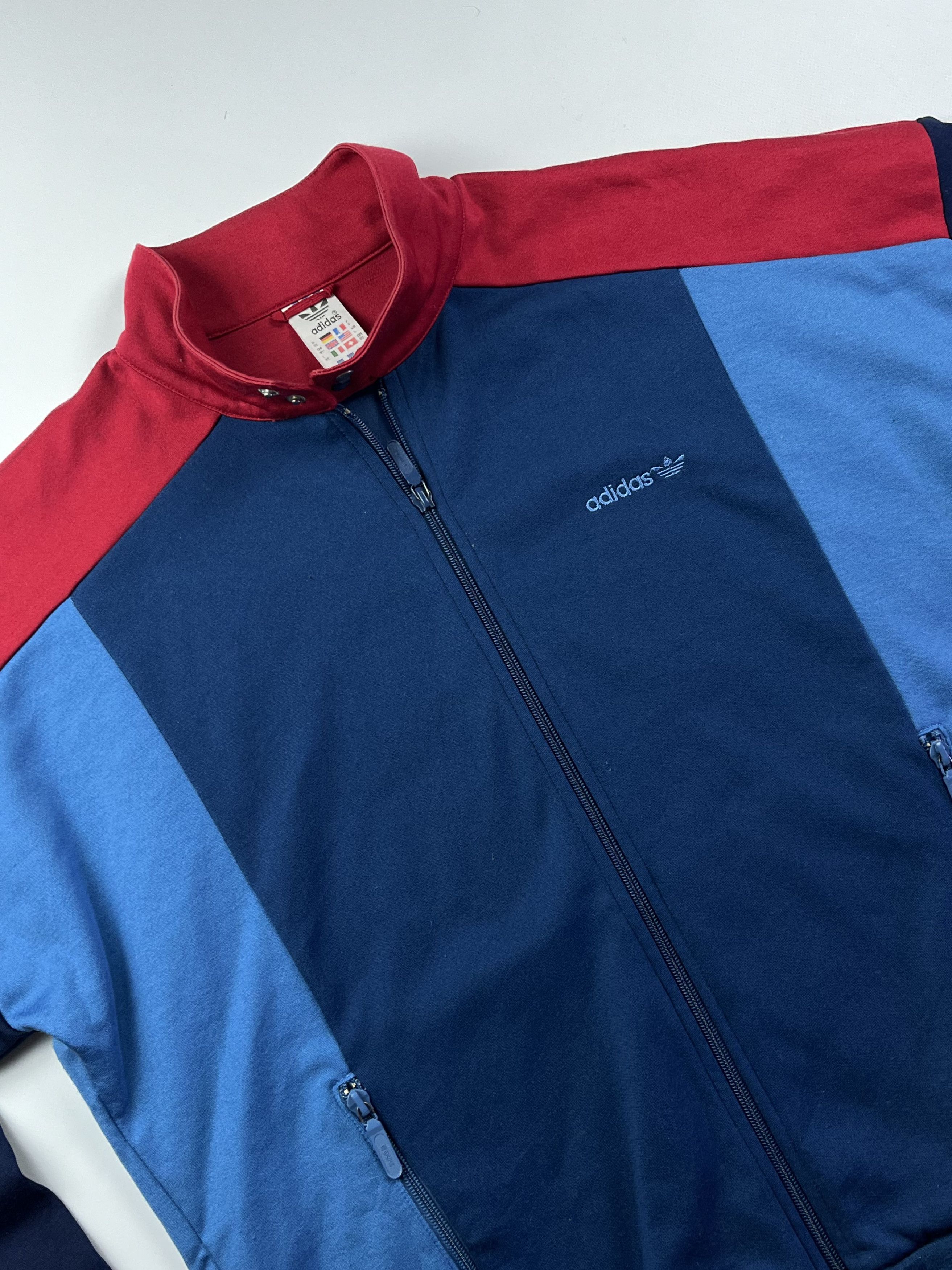 Adidas × Vintage 80s Rare! Adidas Vintage Track Jacket Size US L / EU 52-54 / 3 - 2 Thumbnail