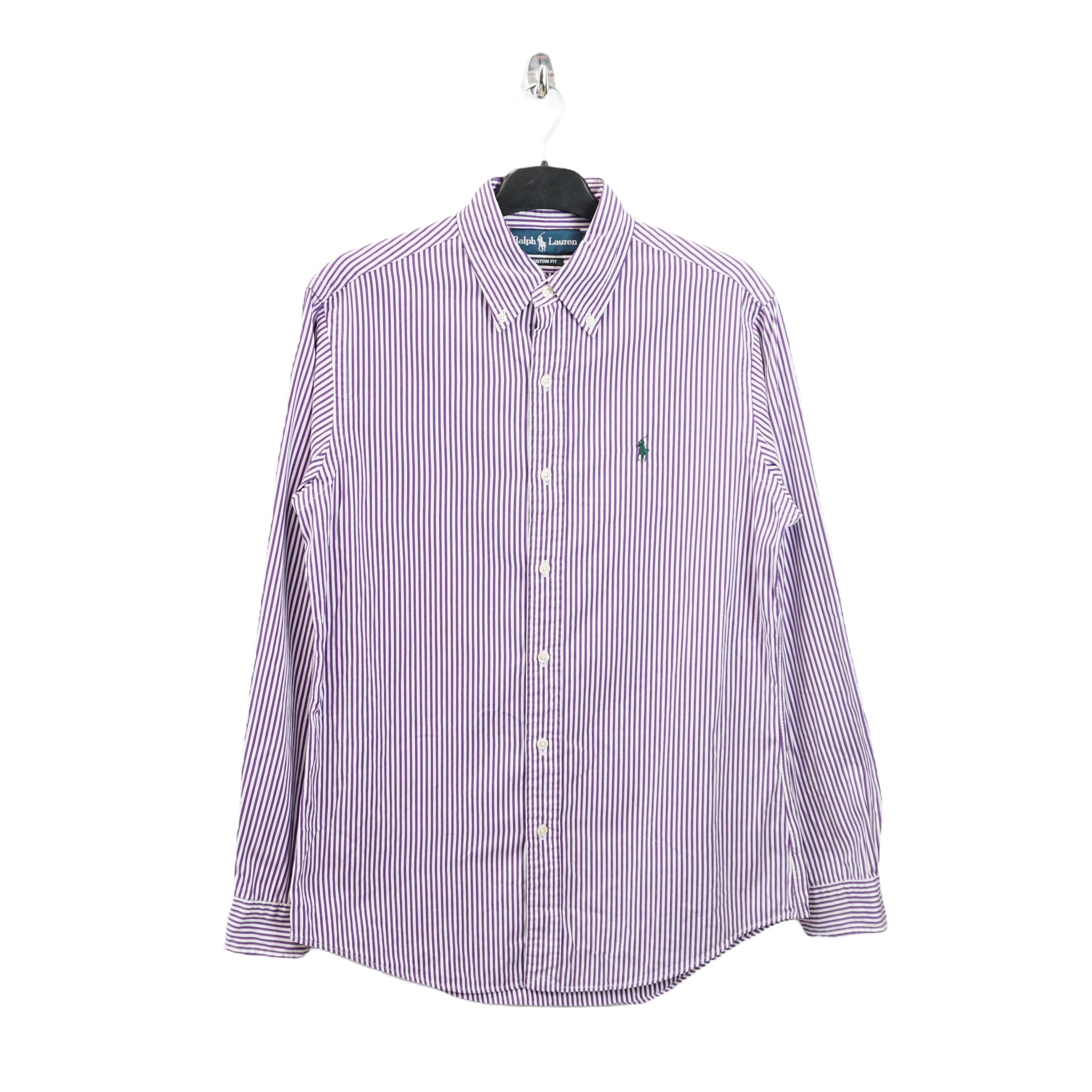 Polo Ralph Lauren × Ralph Lauren × Vintage Archive Striped L/S Embroidery Logo Shirt Size US S / EU 44-46 / 1 - 1 Thumbnail