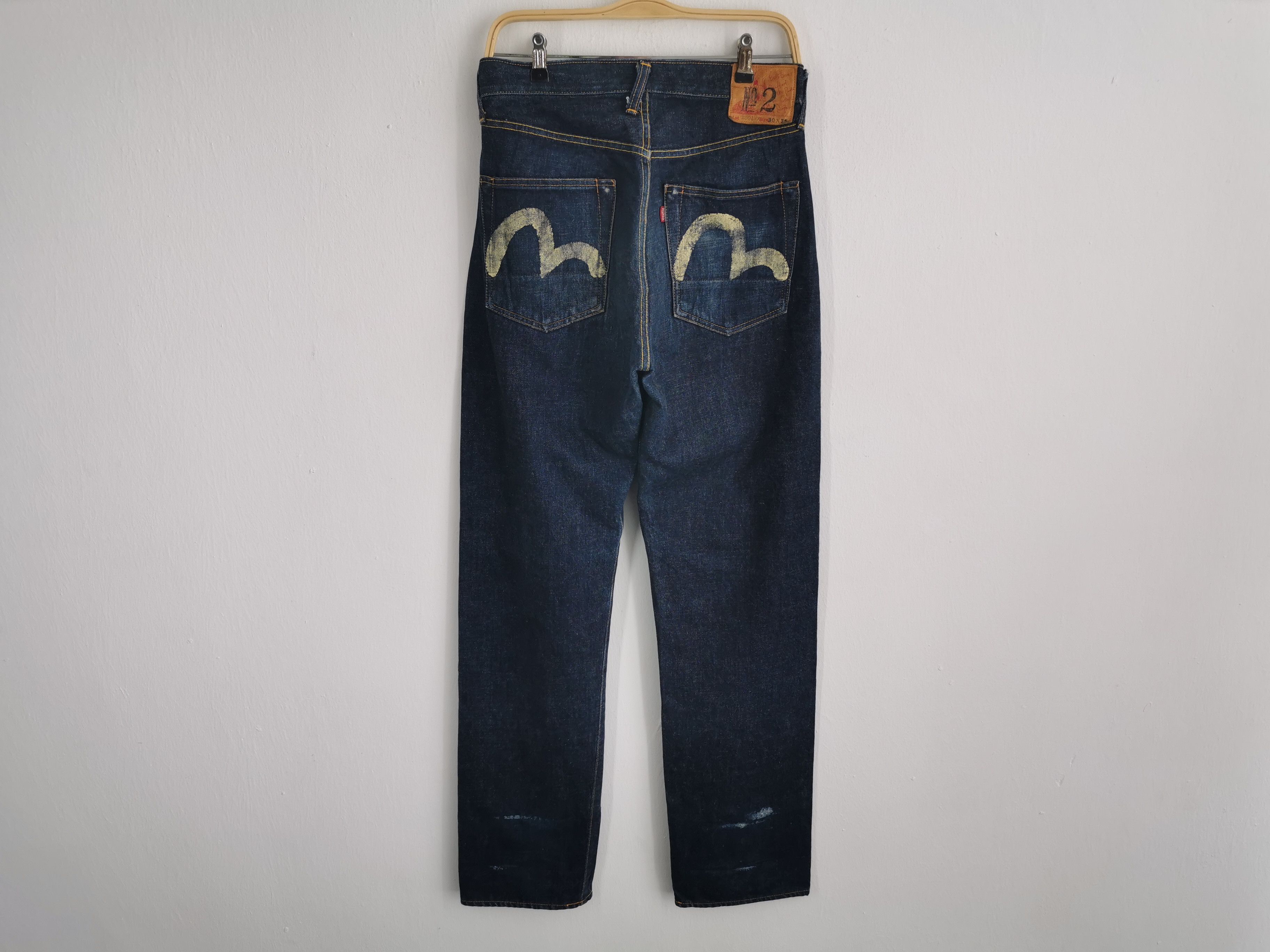 Japanese Brand Vintage 90s Evis Lot 2601 Selvedge Seagull Denim Size 29 Size US 29 - 3 Thumbnail