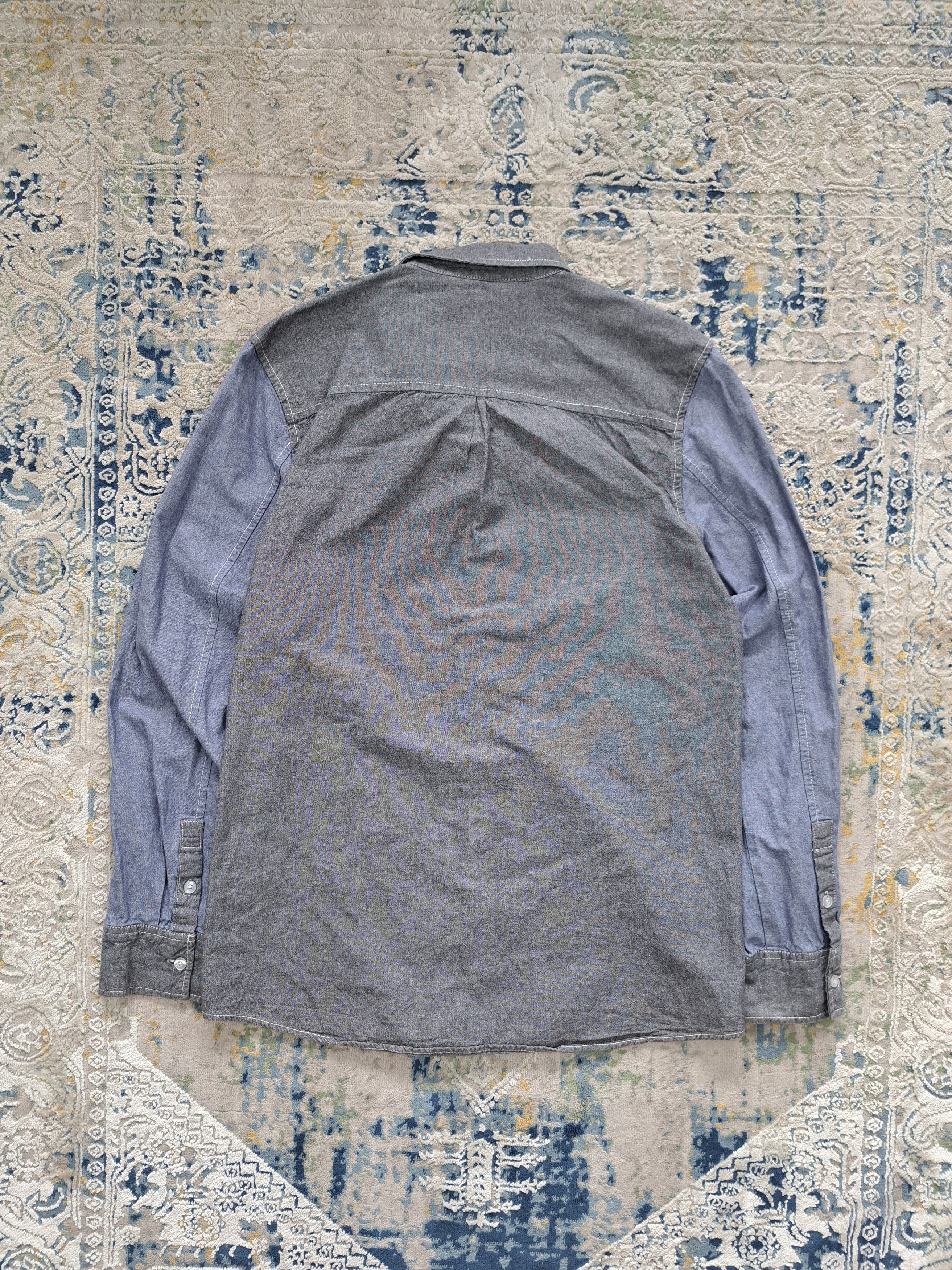Bellfield Bellfield Two Tone Pocket Button Up Shirt Denim Avant Garde Size US M / EU 48-50 / 2 - 5 Thumbnail