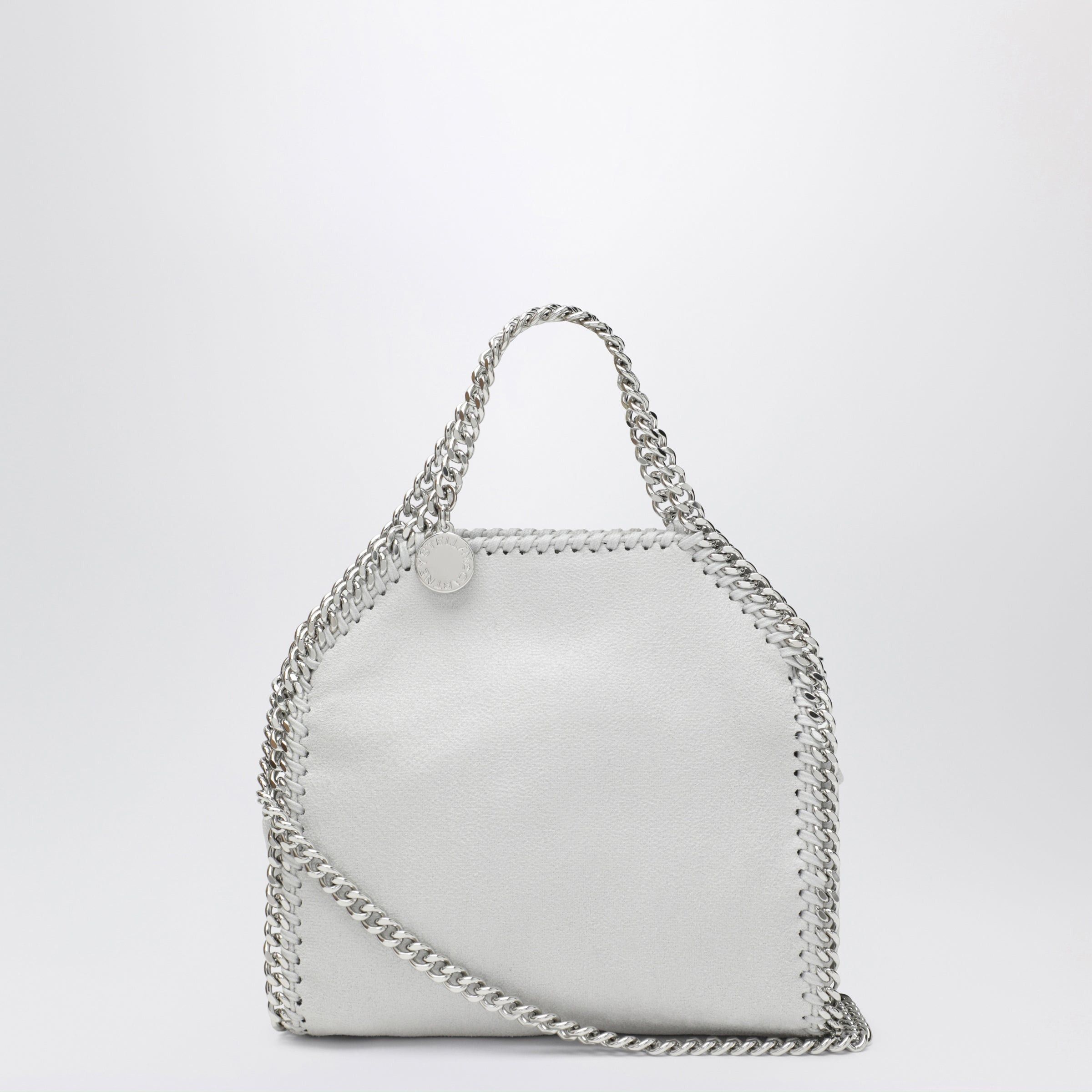 Stella McCartney Stella Mccartney Pearl Grey Micro Falabella Tote Bag Size ONE SIZE - 1 Thumbnail