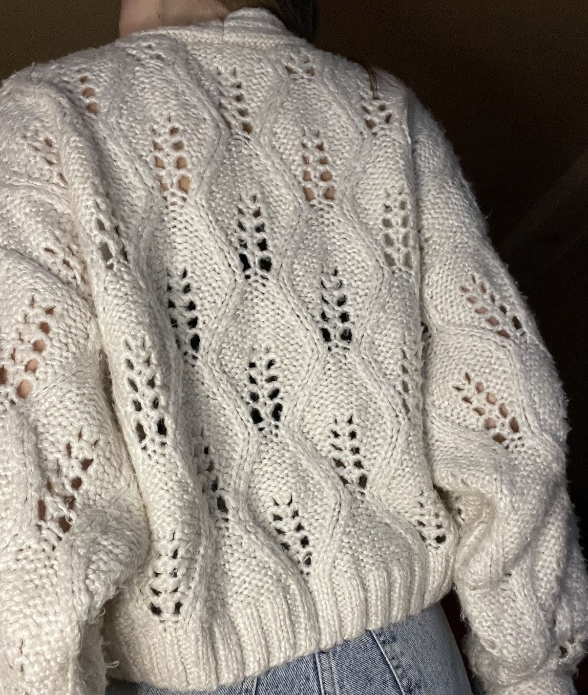 Vintage knitted sweater Size ONE SIZE - 4 Thumbnail