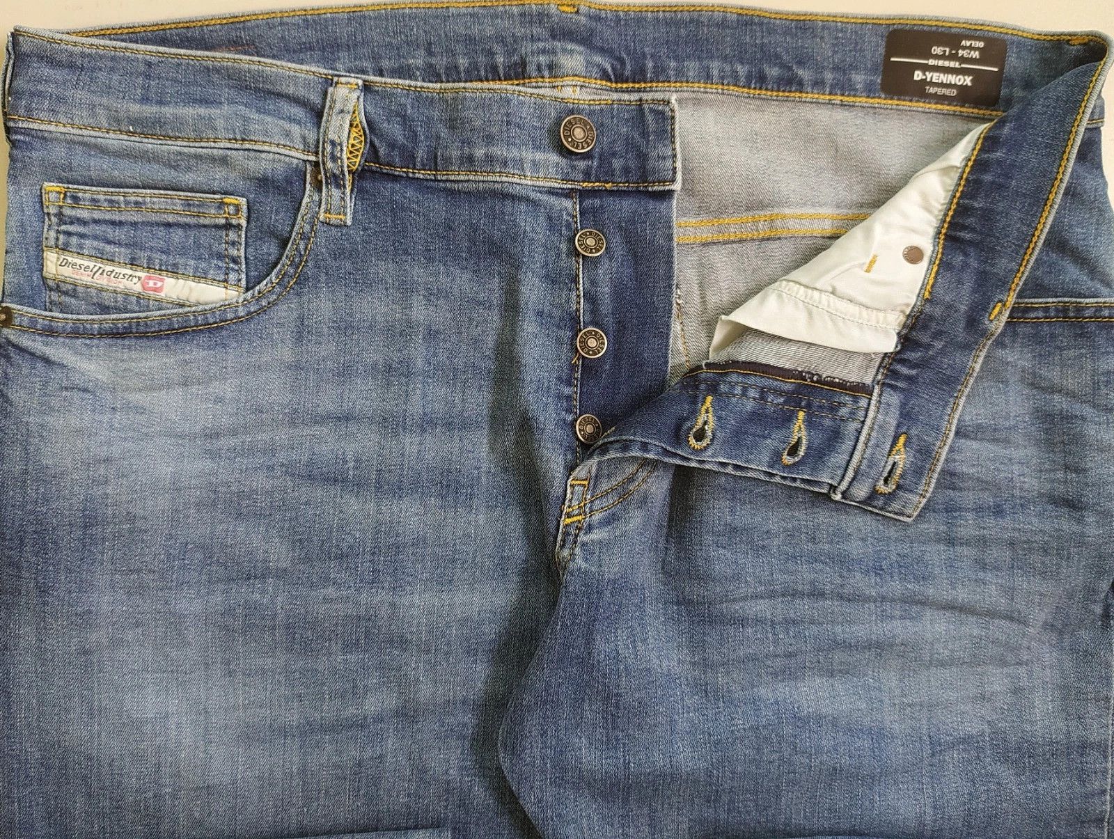 Diesel Diesel D-YENNOX L.30 MENS JEANS T/9875 Size US 34 / EU 50 - 5 Thumbnail