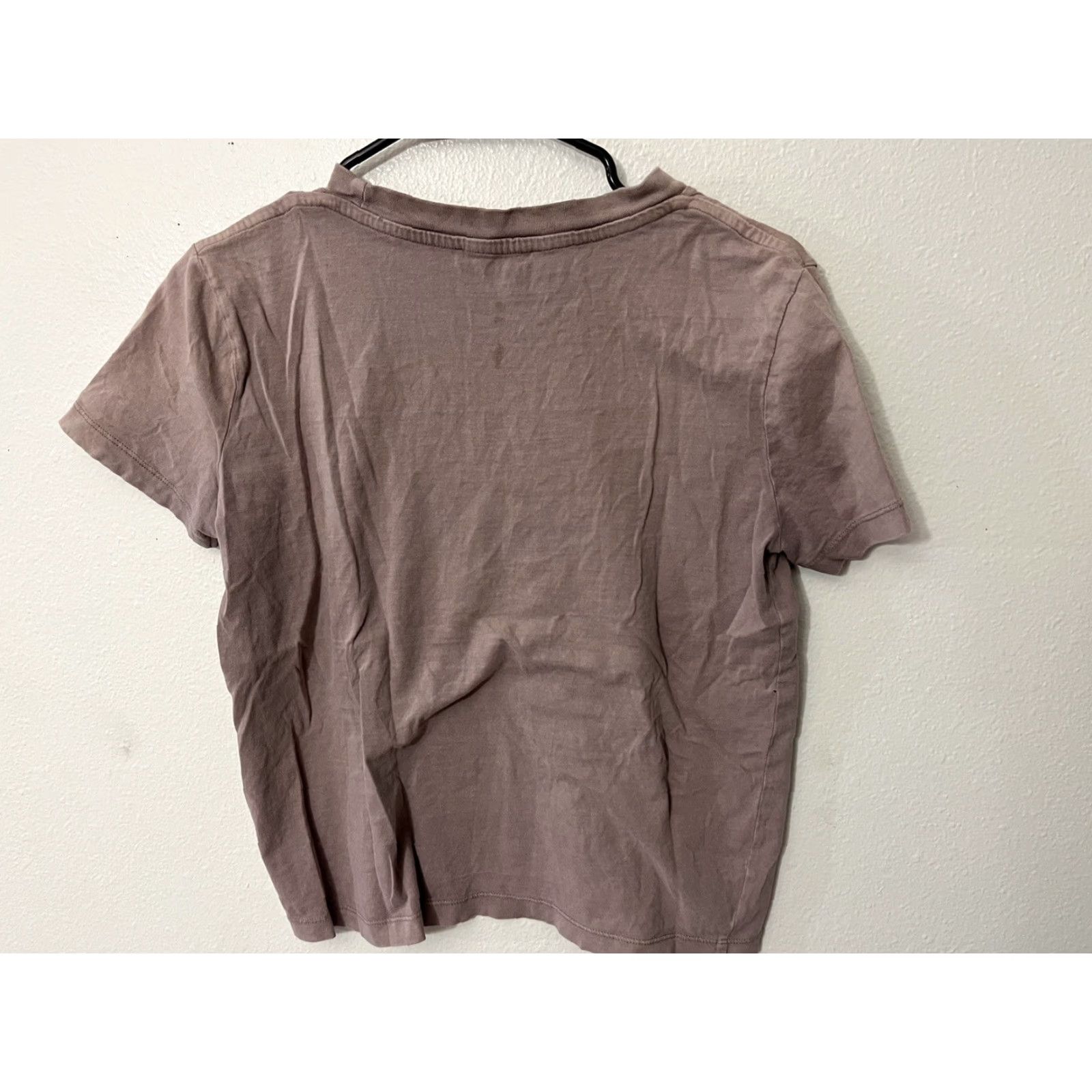 Zara VINTAGE Zara Womens Pink Rose Basic Crewneck Crop Top Adult M Pink Rose T-Shirt 90s Womens Size M / US 6-8 / IT 42-44 - 2 Thumbnail