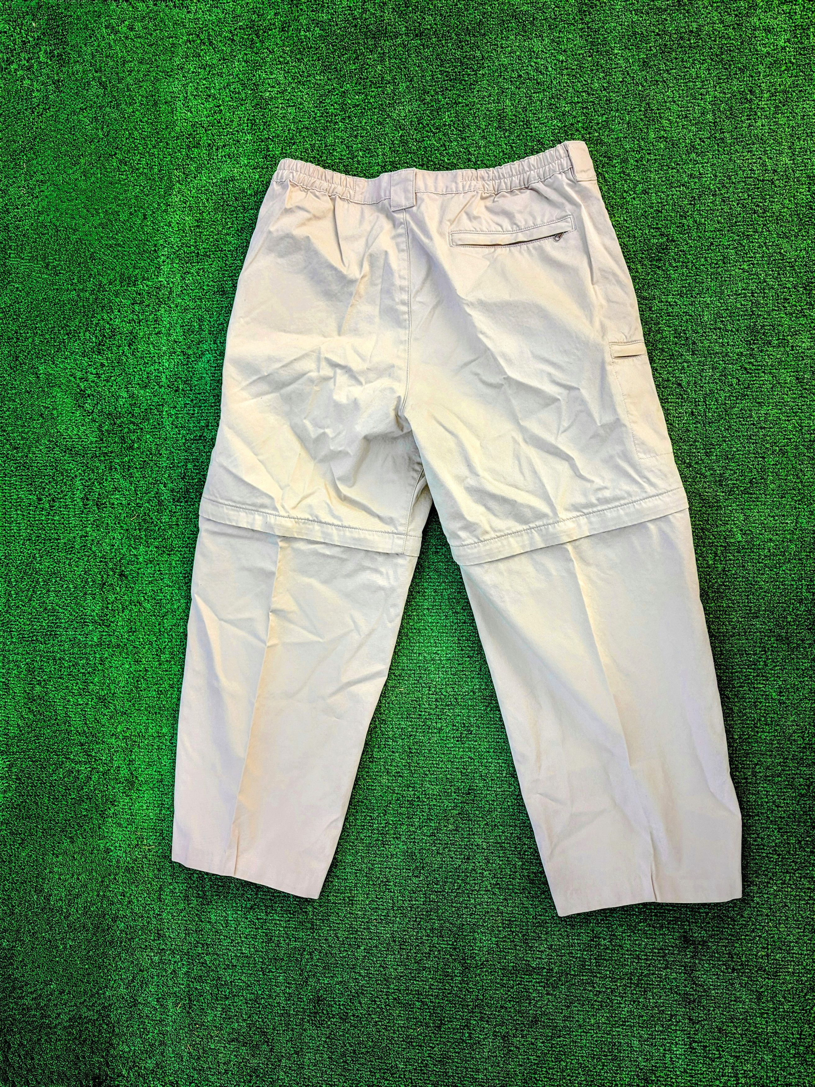 L.L. Bean LL BEAN Tropicwear Khaki Shorts-to-Pants Flex Zip Pockets Size US 34 / EU 50 - 6 Thumbnail
