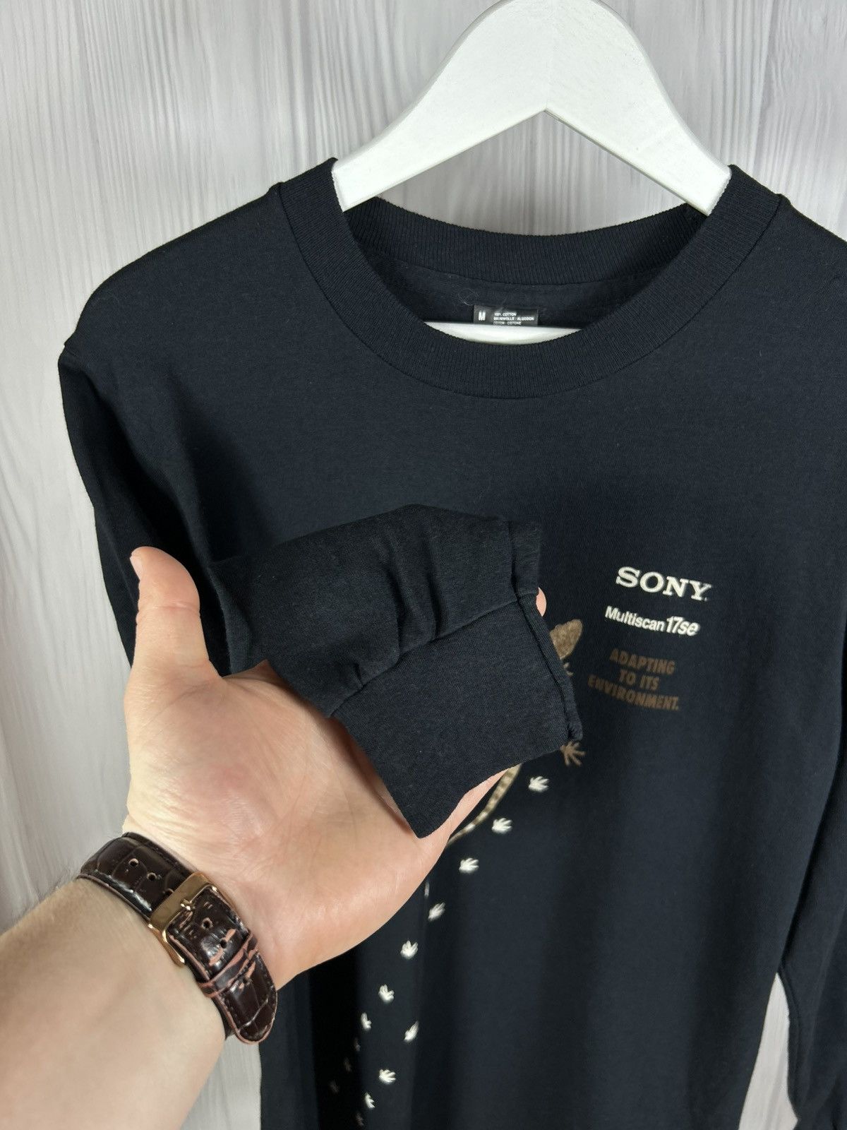 Sony Vintage Sony Multiscan 17se Long Sleeve Gecko T-Shirt Size M Size US M / EU 48-50 / 2 - 7 Thumbnail