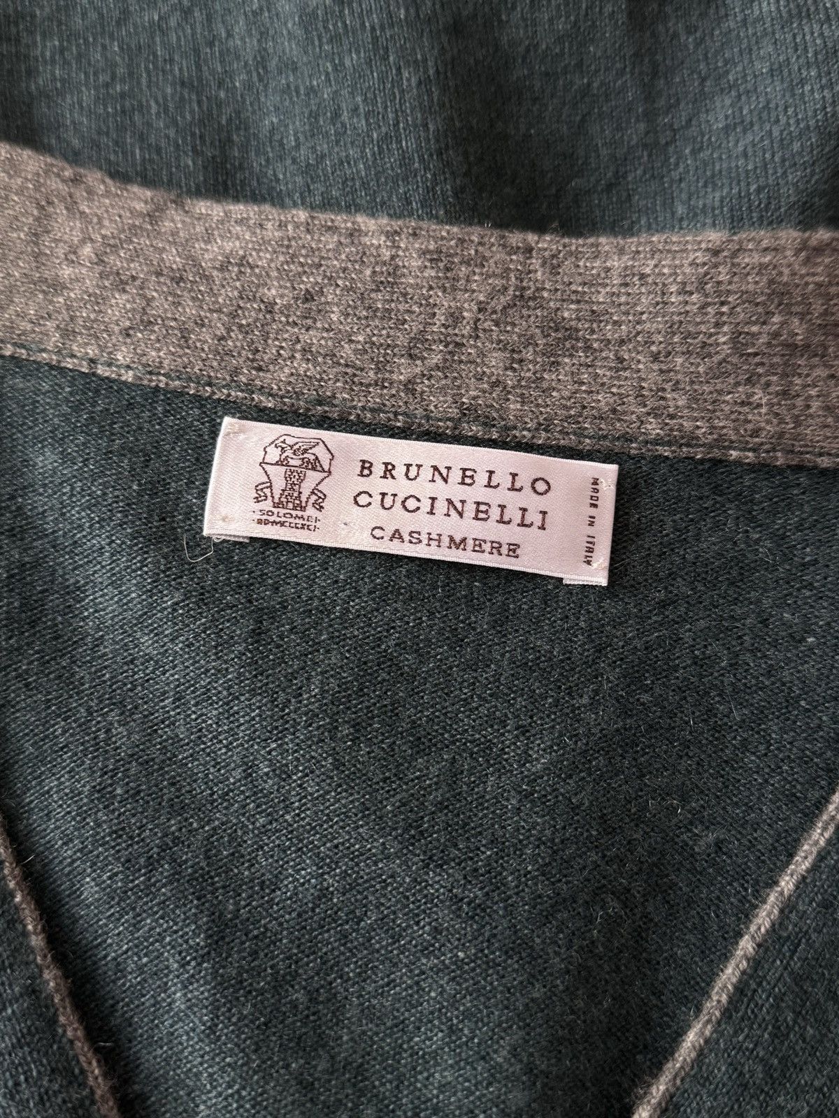 Brunello Cucinelli 🔥🔥 Brunello Cucinelli Green Cashmere Cardigan Size US L / EU 52-54 / 3 - 4 Thumbnail