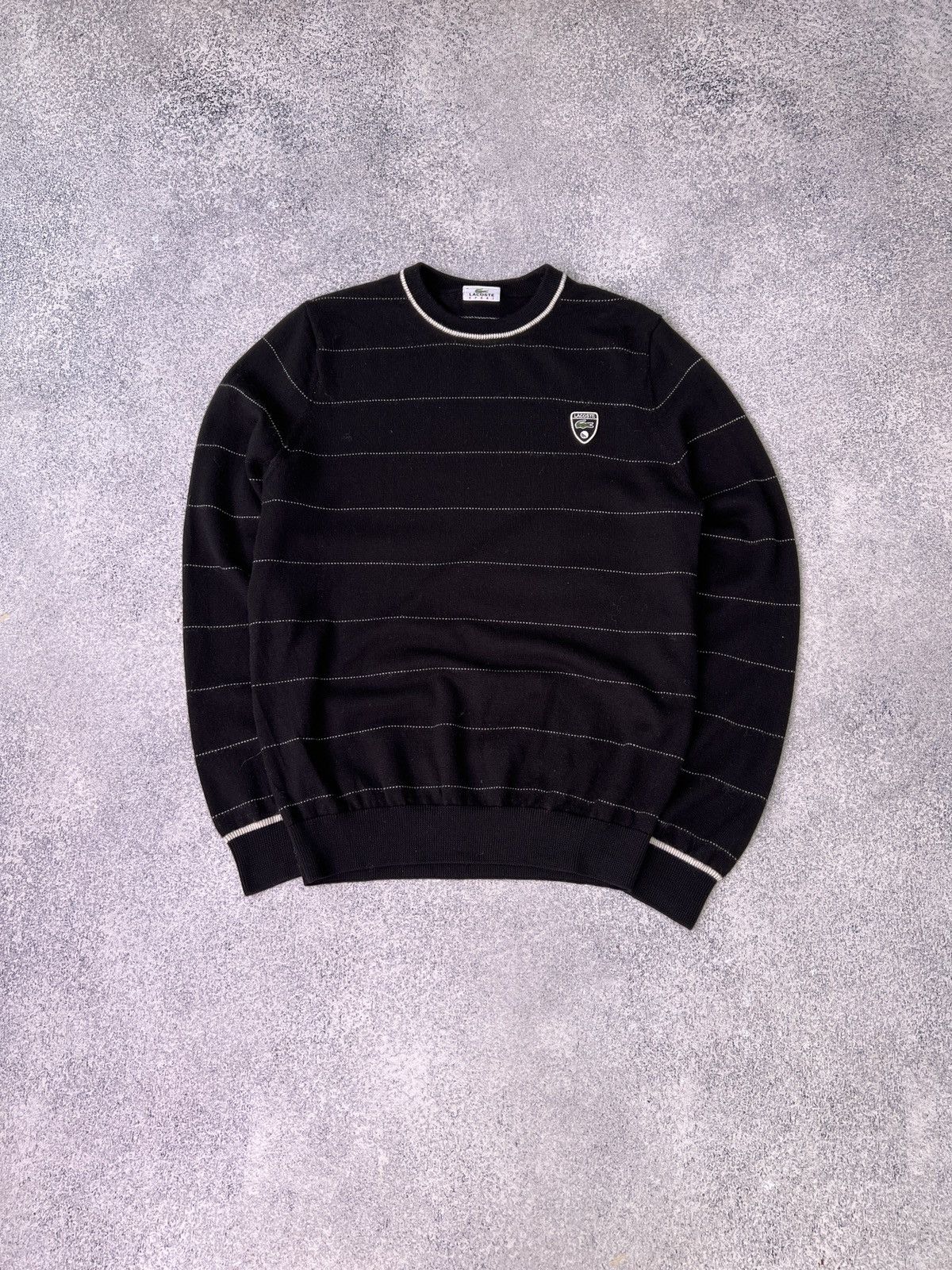 Lacoste × Vintage Vintage Lacoste Sport Striped Sweater Size US M / EU 48-50 / 2 - 2 Thumbnail