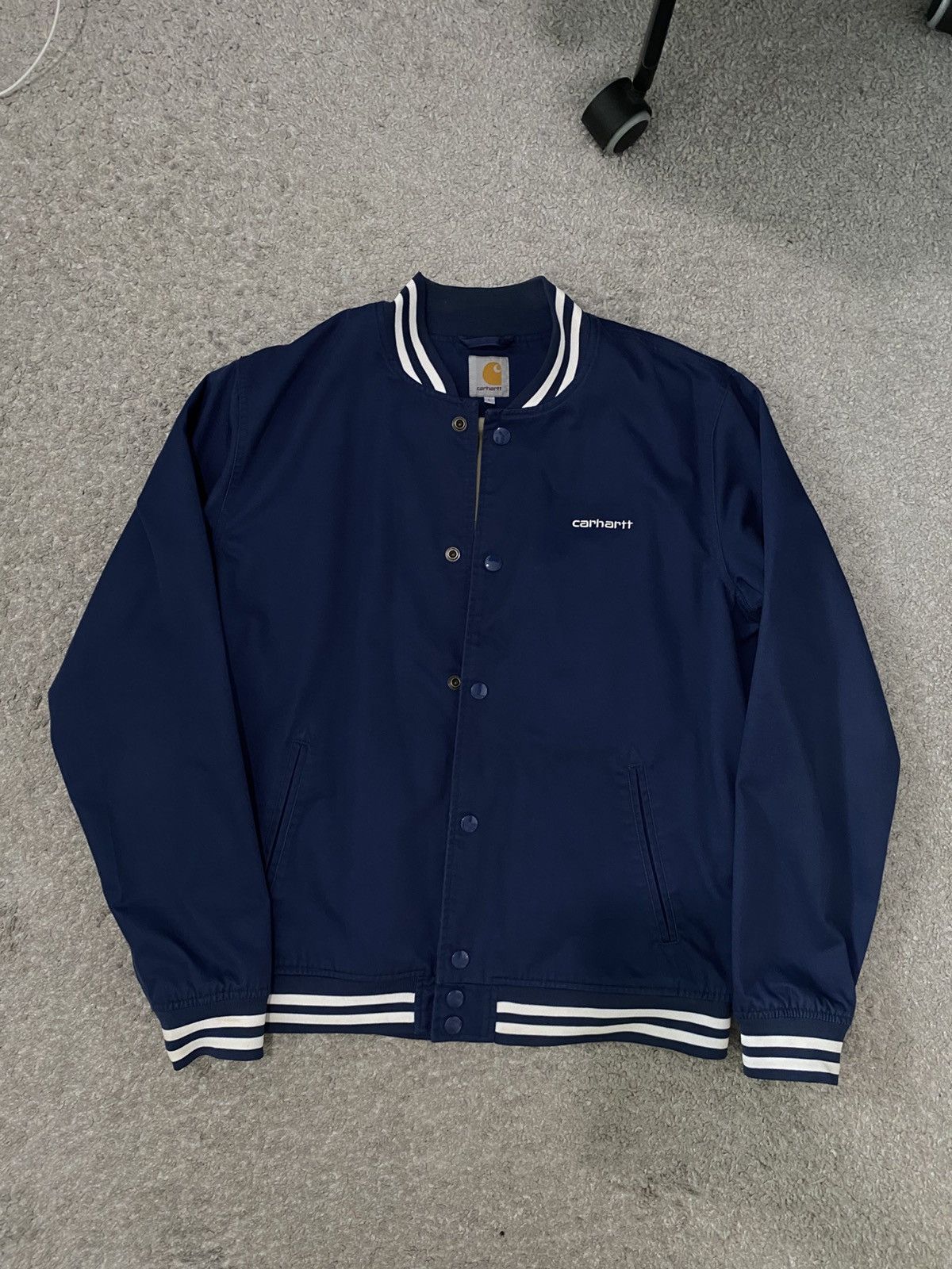 Carhartt × Carhartt Wip × Vintage Carhartt WiP Fan Jacket Bomber Varsity y2k L college hip hop Size US L / EU 52-54 / 3 - 12 Thumbnail