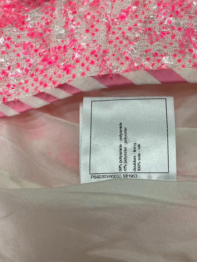 Chanel Chanel Pink tassel sequin tweed skirt Size 25" / US 0 / IT 36 - 6 Thumbnail