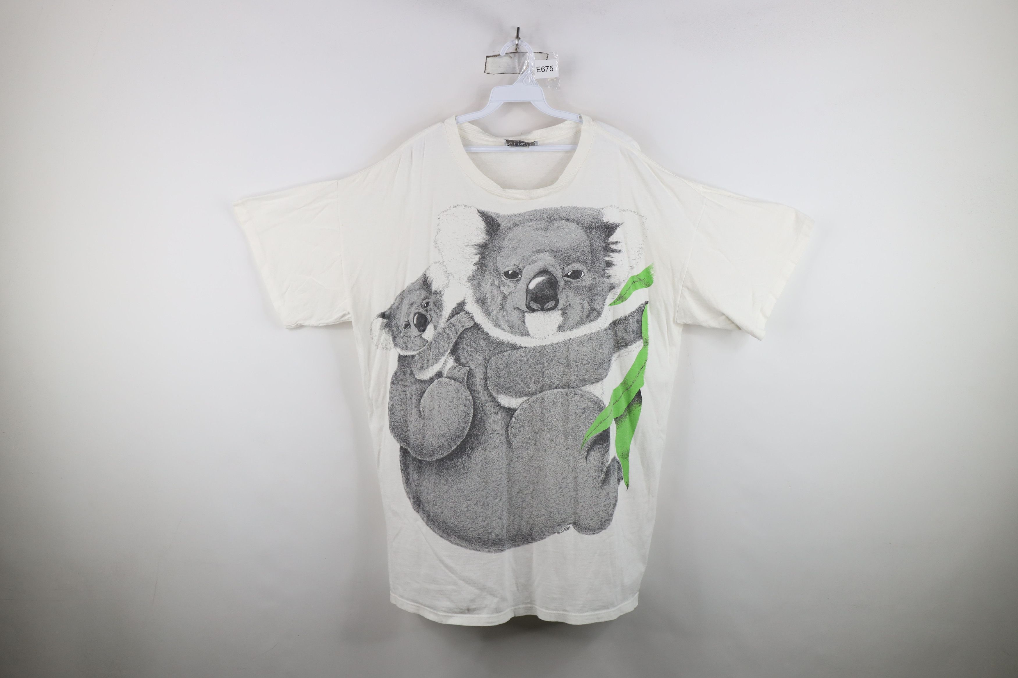 Vintage Vintage 90s Streetwear Night Gown Sleep T-Shirt White USA Size ONE SIZE - 1 Thumbnail