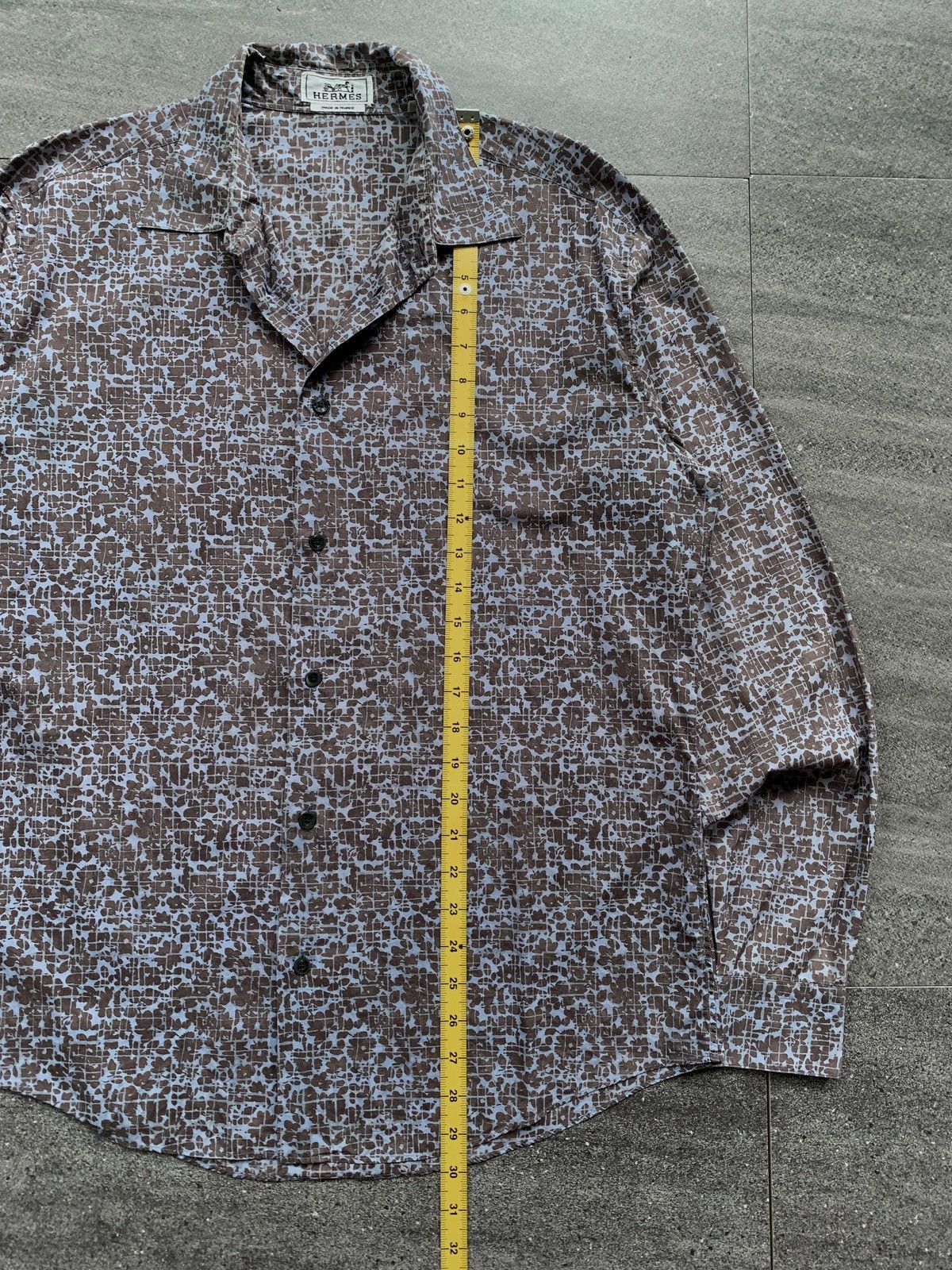 Hermes FREE TAX! Printed Ls Shirt Size US M / EU 48-50 / 2 - 11 Thumbnail
