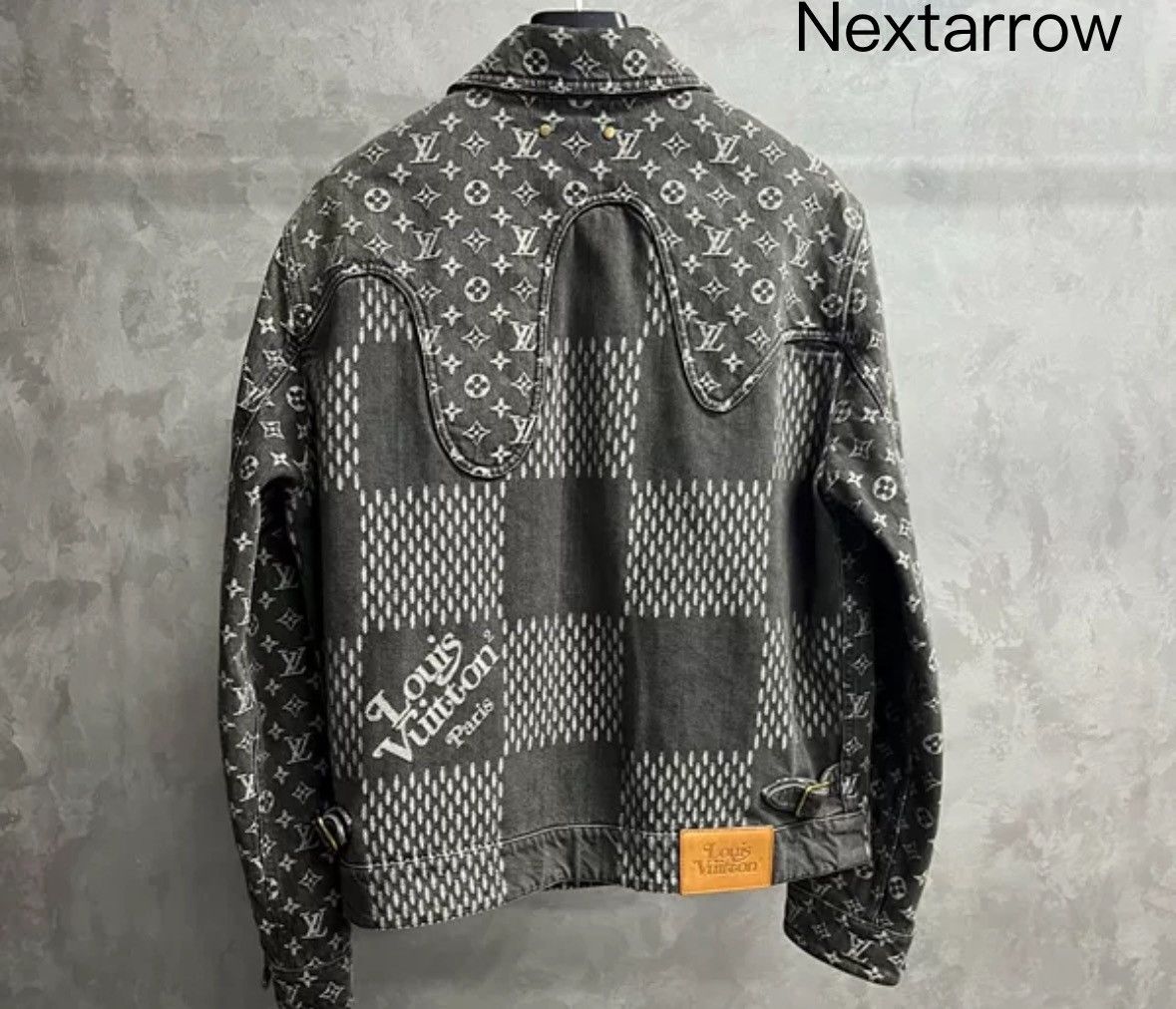 Louis Vuitton Louis Vuitton Black Grey Nigo Full Print Logo Denim Jacket Size US M / EU 48-50 / 2 - 2 Thumbnail