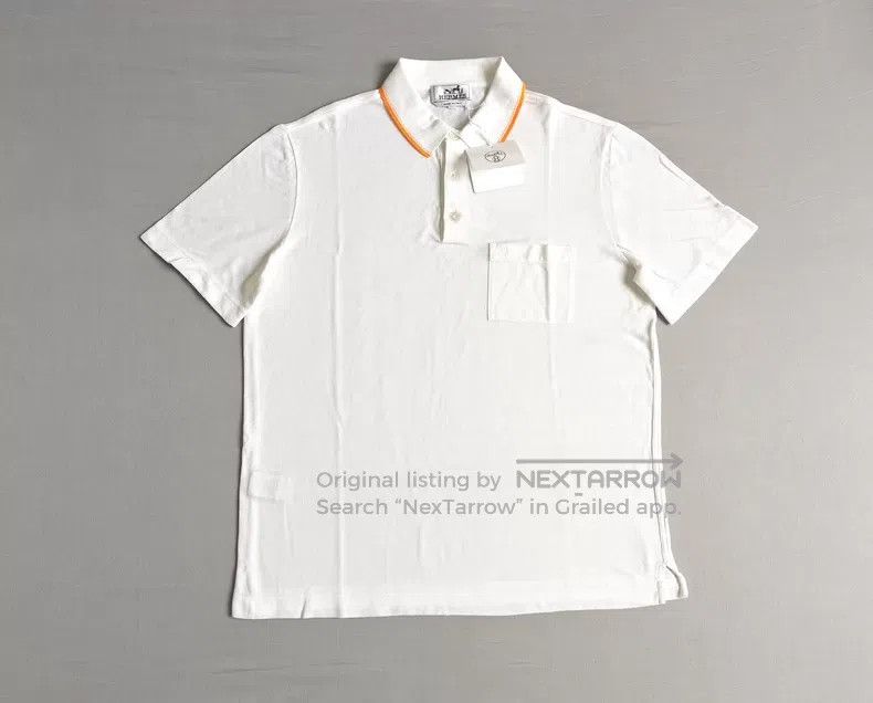 Hermes Hermes Men's short-sleeve Polo shirt, 100% cotton Size US M / EU 48-50 / 2 - 1 Thumbnail