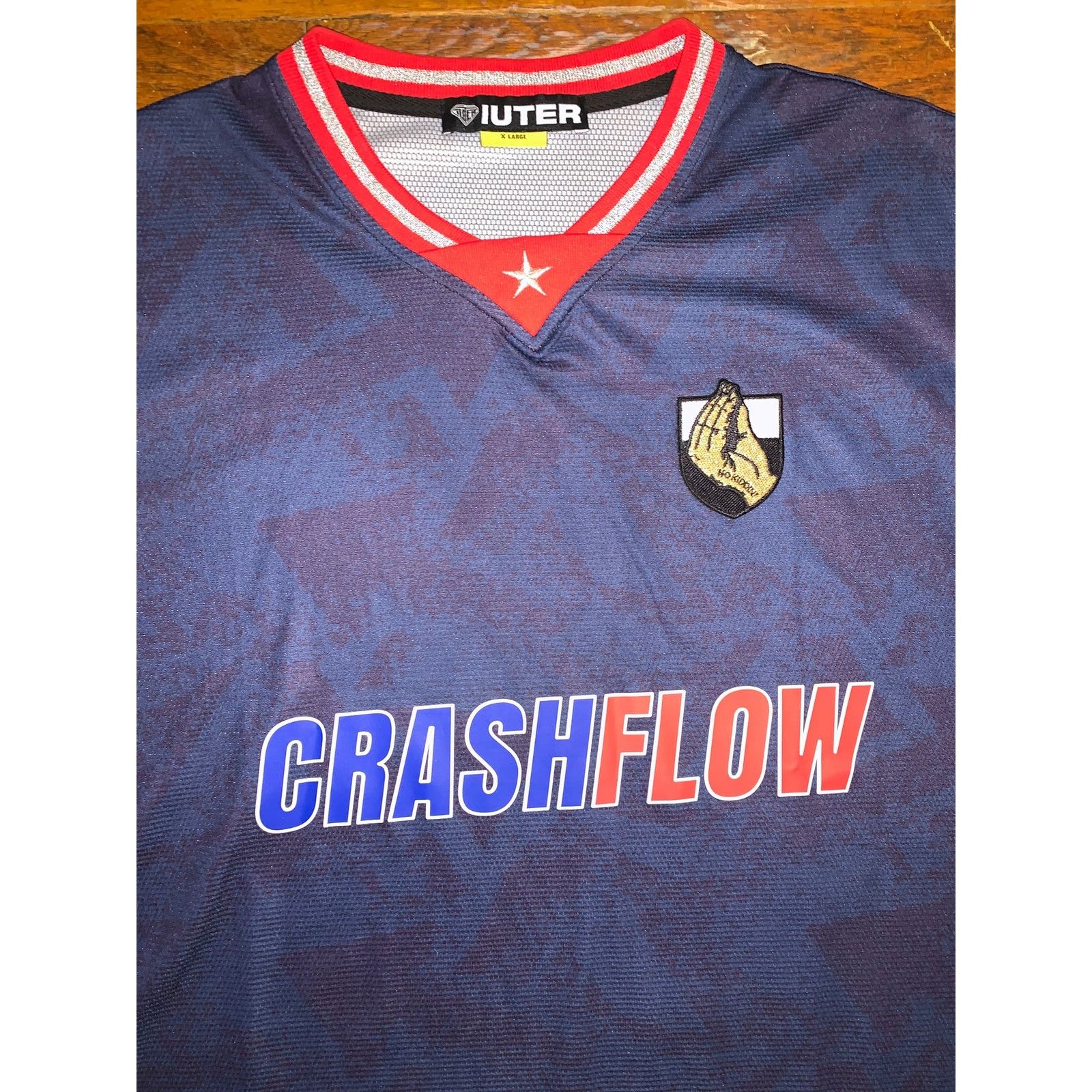 Iuter IUTER No Kiddin! Crash Flow Soccer Jersey Navy Blue Size US XL / EU 56 / 4 - 5 Thumbnail