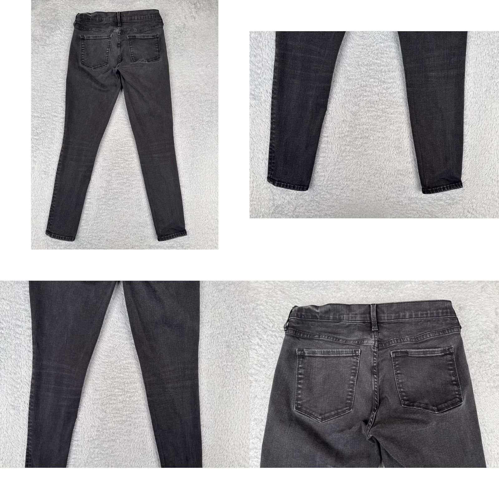 Gap Gap Jeans Womens Jeans 6 Black Denim 28x27 Mid Rise Skinny Stretch 5-Pocket City GAP 1969 Womens Clothing Size 28" / US 6 / IT 42 - 10 Thumbnail