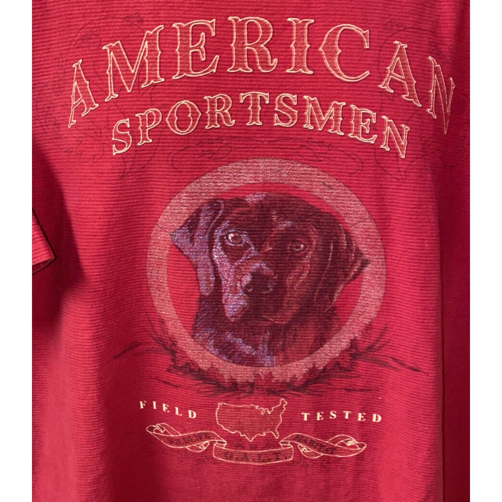 Vintage VINTAGE Galt Sand American Sportsmen Mens Red Short Sleeve Cotton T-Shirt Size Large USA Made Size US L / EU 52-54 / 3 - 2 Thumbnail