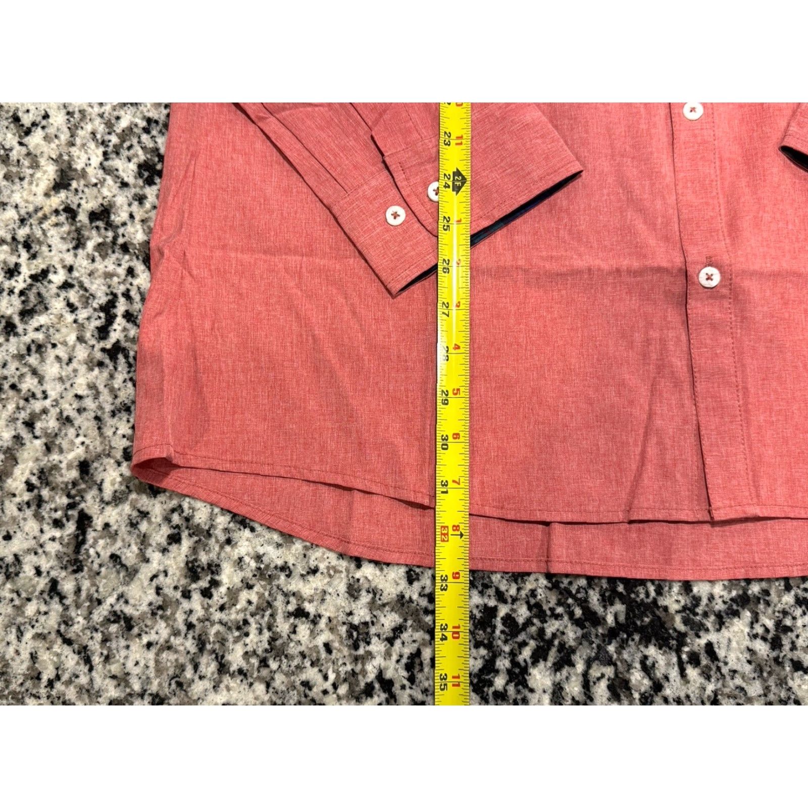 Vintage William Murray Golf Stretch Button Down Long Sleeve Shirt Mens XL Button-Up Knit Solid Size US XL / EU 56 / 4 - 2 Thumbnail