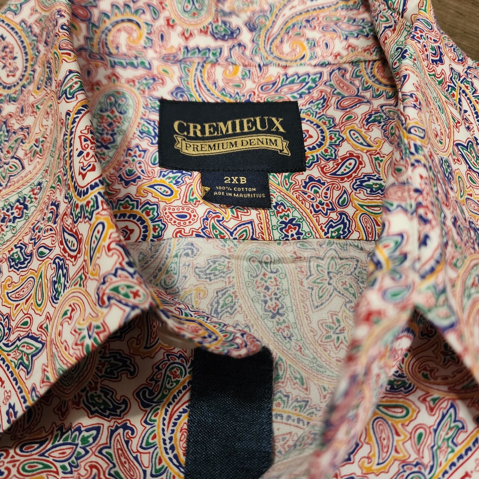 Cremieux Cremieux Men's Paisley button up shirt long sleeve 2X 2335 Size US XXL / EU 58 / 5 - 5 Thumbnail