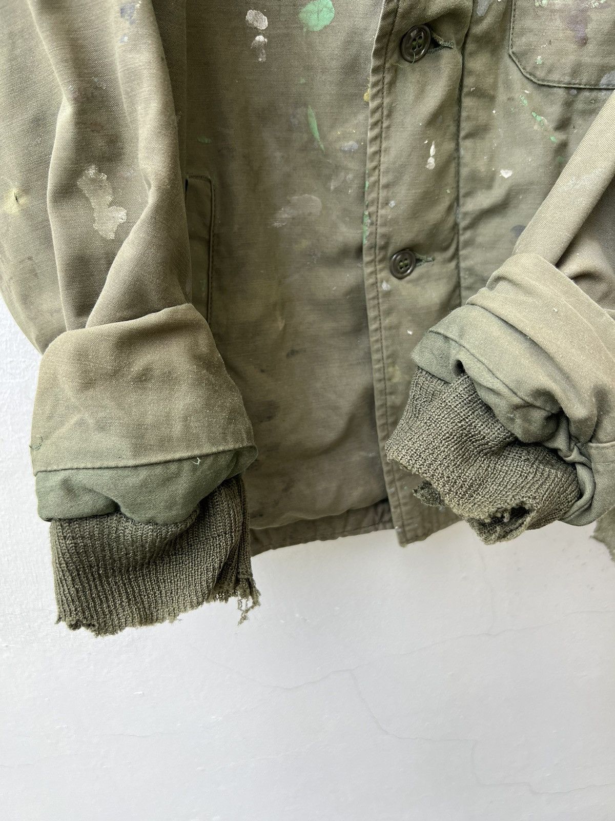Vintage VTG Trashed US Navy Permeable A-2 Cold Weather Deck Jack Size US M / EU 48-50 / 2 - 12 Thumbnail