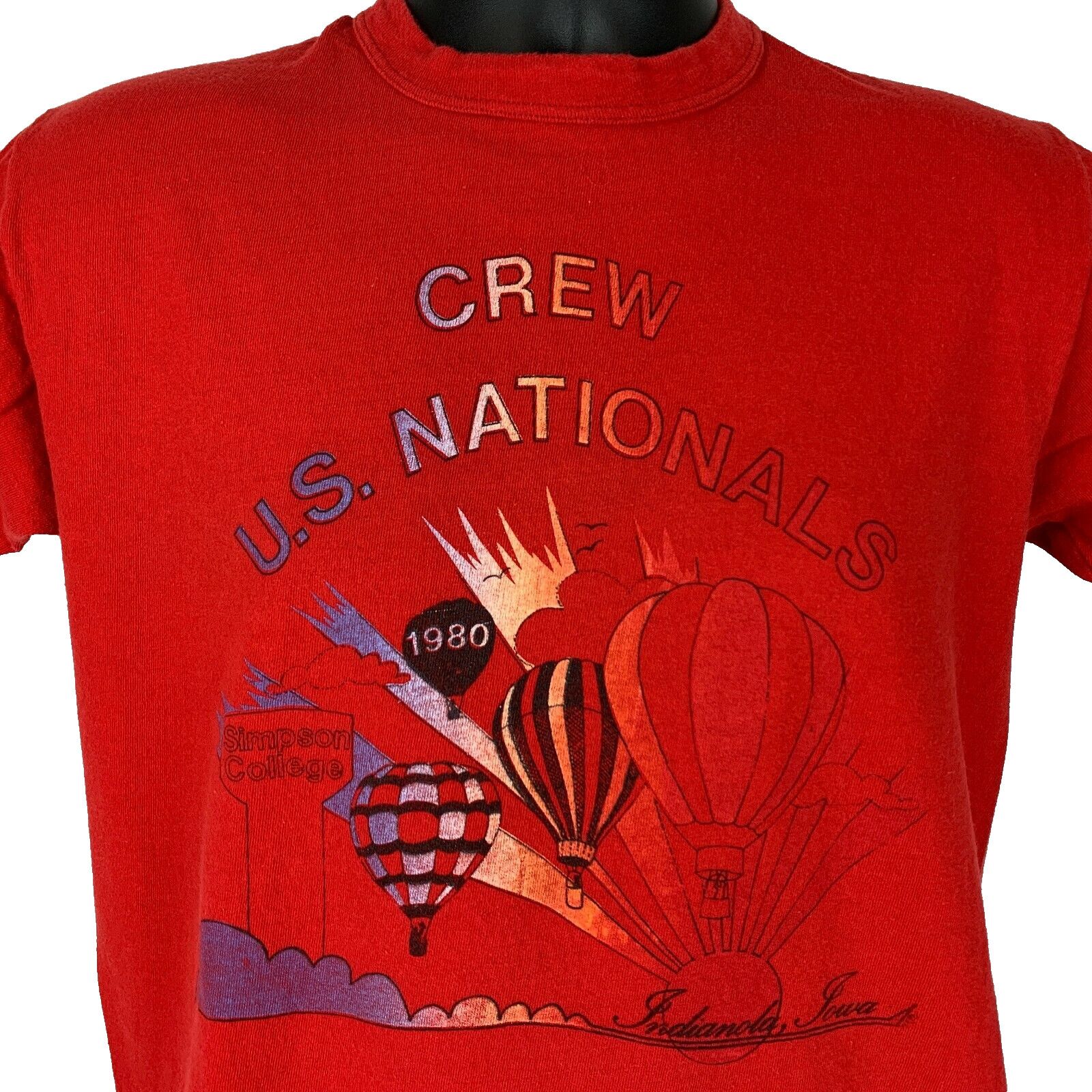 Russell Athletic Vintage 80s Indianola Hot Air Balloons T Shirt Iowa S Small Size US S / EU 44-46 / 1 - 1 Thumbnail