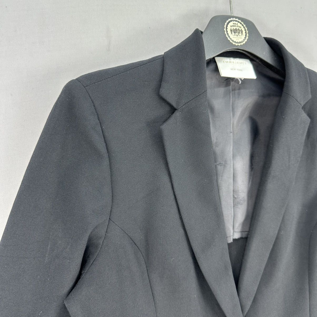 Japanese Brand Emma James New York Women Cropped Coat Jacket Size XS / US 0-2 / IT 36-38 - 2 Thumbnail