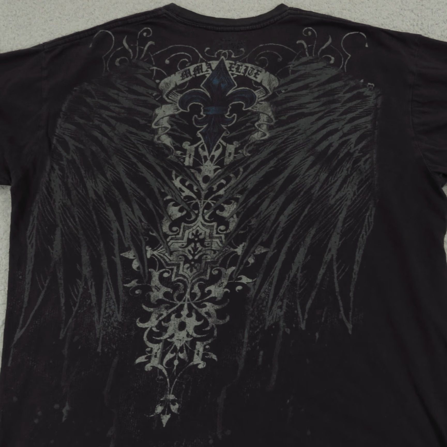 Vintage VTG MMA Elite Shirt Men XL Y2K Skater Grunge Goth Wings Logo Faded Pinkman Tee Size US XL / EU 56 / 4 - 5 Thumbnail