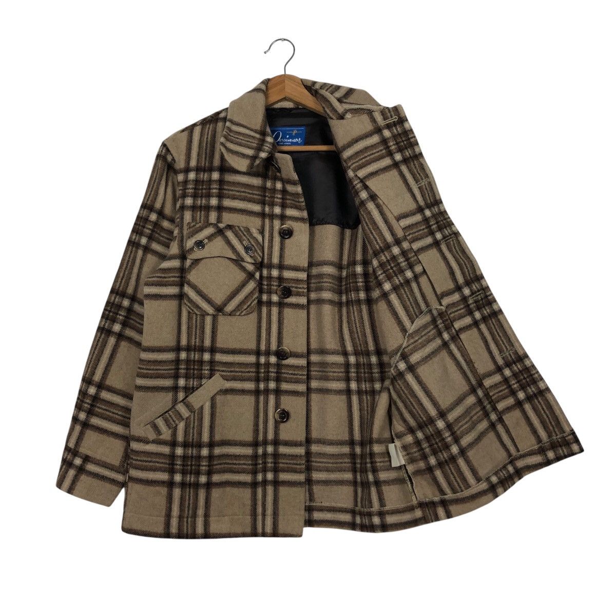 Japanese Brand 📌Vtg Wool Jacket Tartan Design St. Passimon Issey Miyake Size US L / EU 52-54 / 3 - 12 Thumbnail