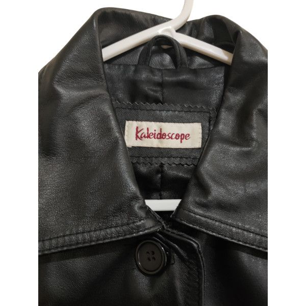 Other Kaleidoscope Preto Ladies Leather Jacket Size XXL / US 16-18 / IT 52-54 - 3 Thumbnail