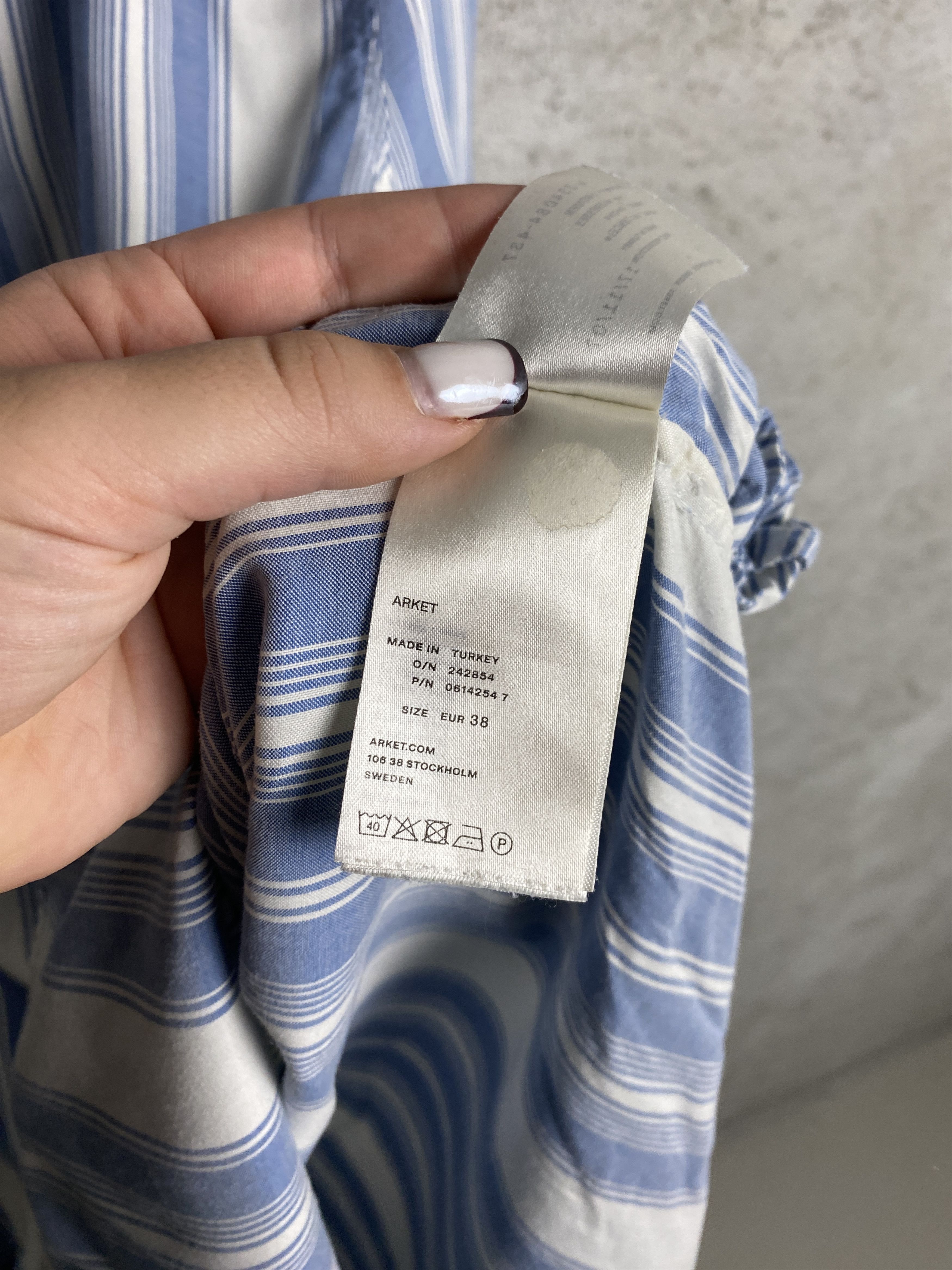 Arket Arket mini striped casual dress lyocell Size S / US 4 / IT 40 - 5 Thumbnail