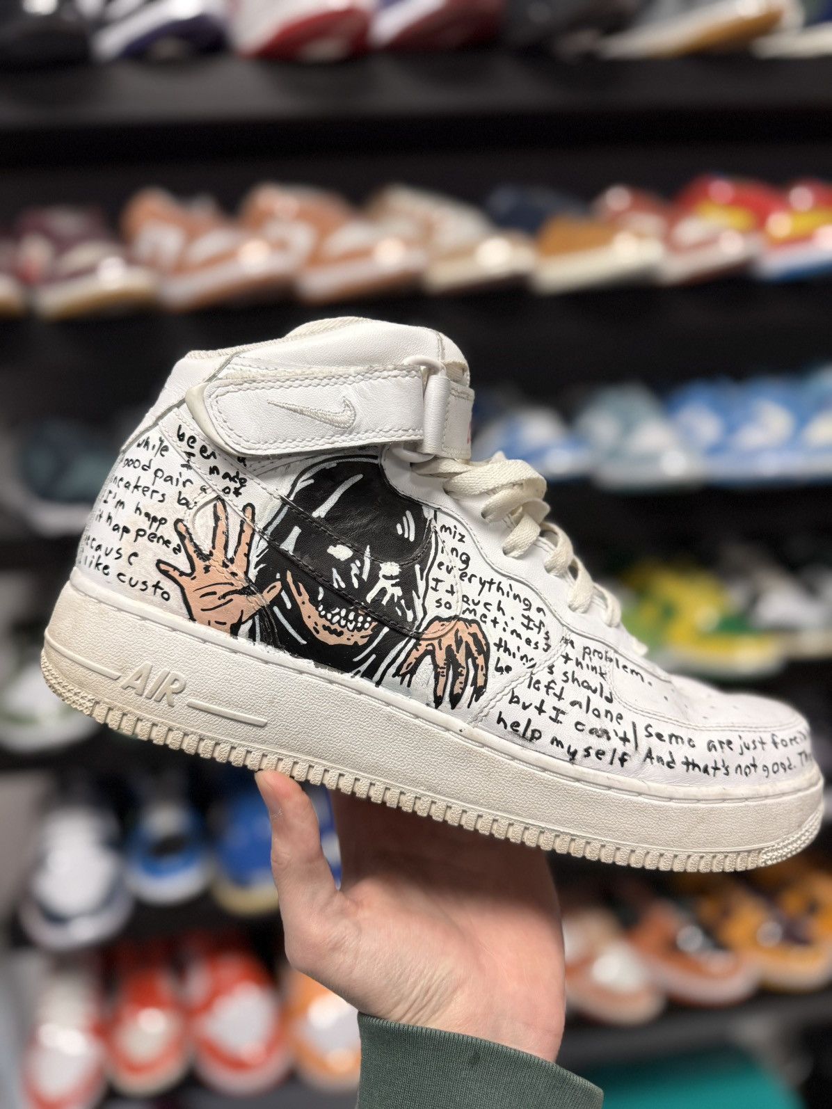 Nike × Warren Lotas Nike Warren Lotas Air Force 1/1 Made By Warren 2015 RARE Size US 12 / EU 45 - 4 Thumbnail