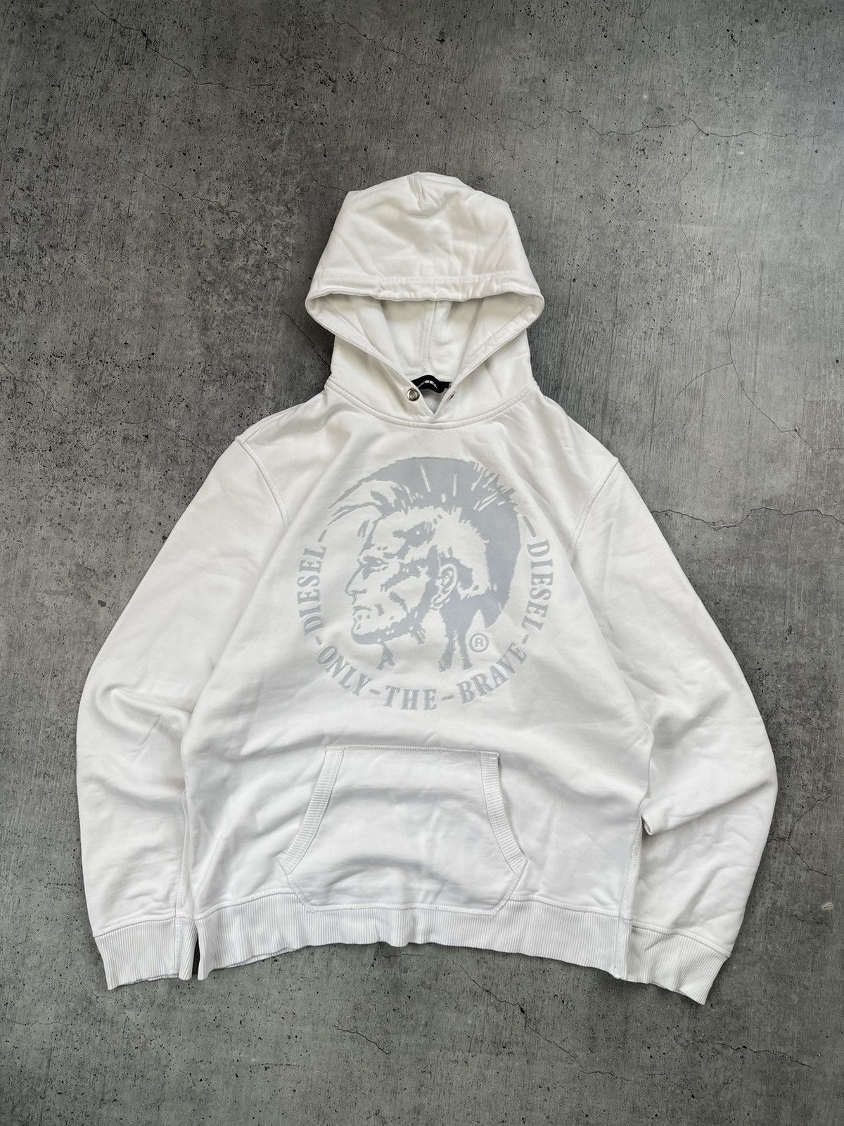 Other Y2K Diesel Sweatshirt Hoodie Big Center Logo Vintage Size US L / EU 52-54 / 3 - 1 Thumbnail