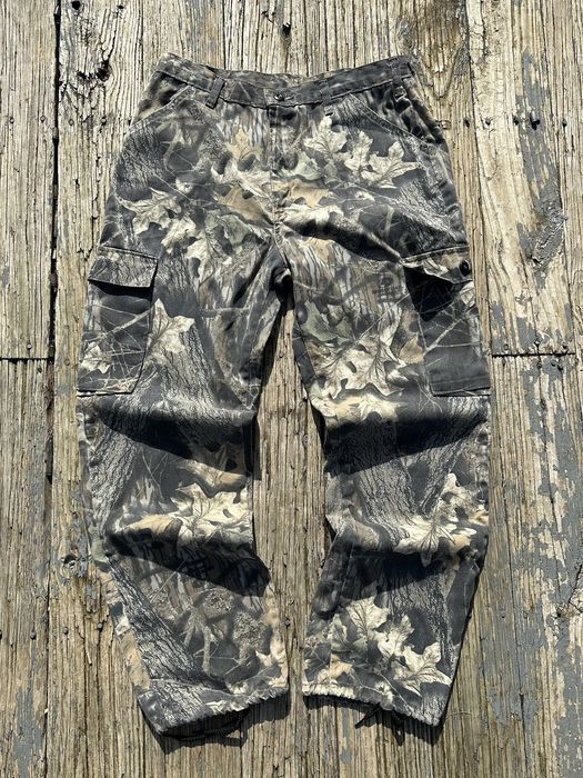 Vintage Crazy Y2k Baggy Mossy Oak Realtree Camo Cargo Pants Vintage