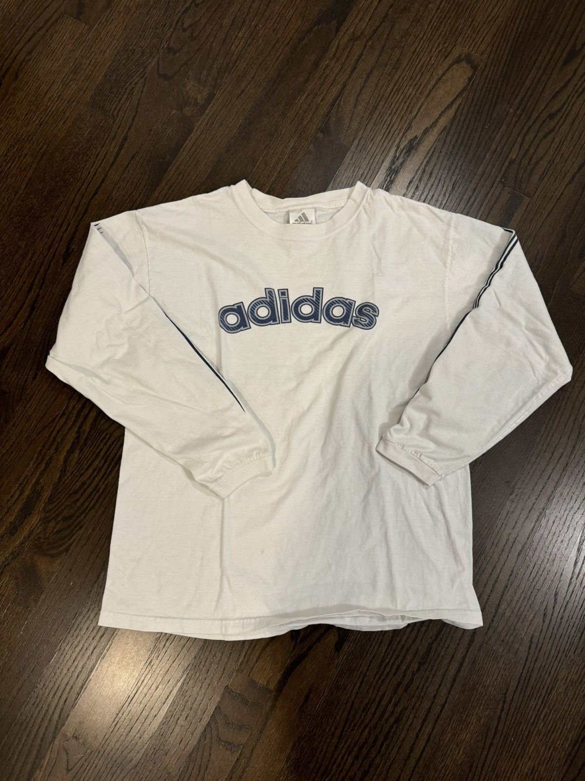 Adidas × Vintage Vintage Adidas Longsleeve Tee Size US M / EU 48-50 / 2 - 2 Thumbnail