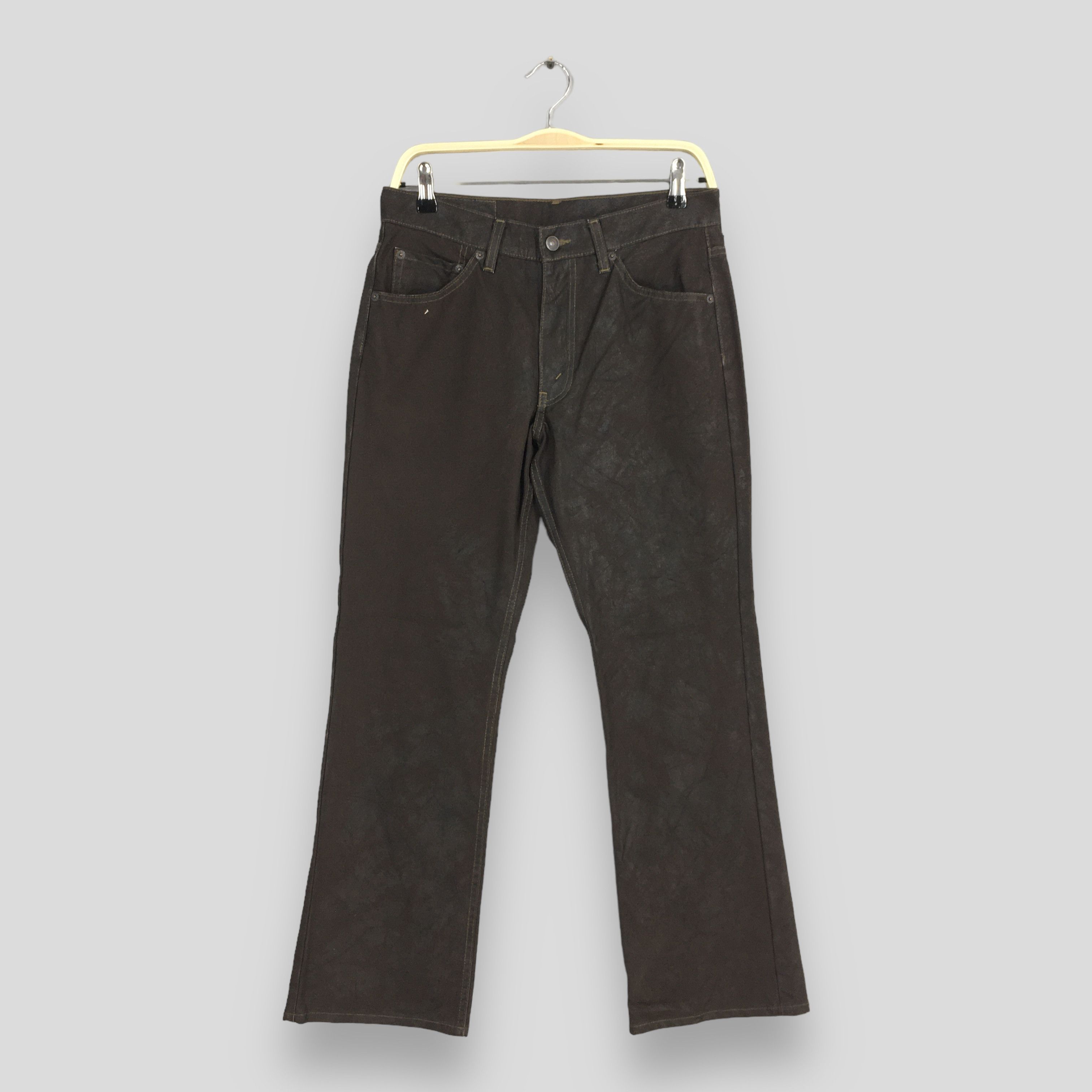 image of Size 28X28 VTG Levis 517 Faded Stonewash Flare Bootcut Jeans in Black, Men's