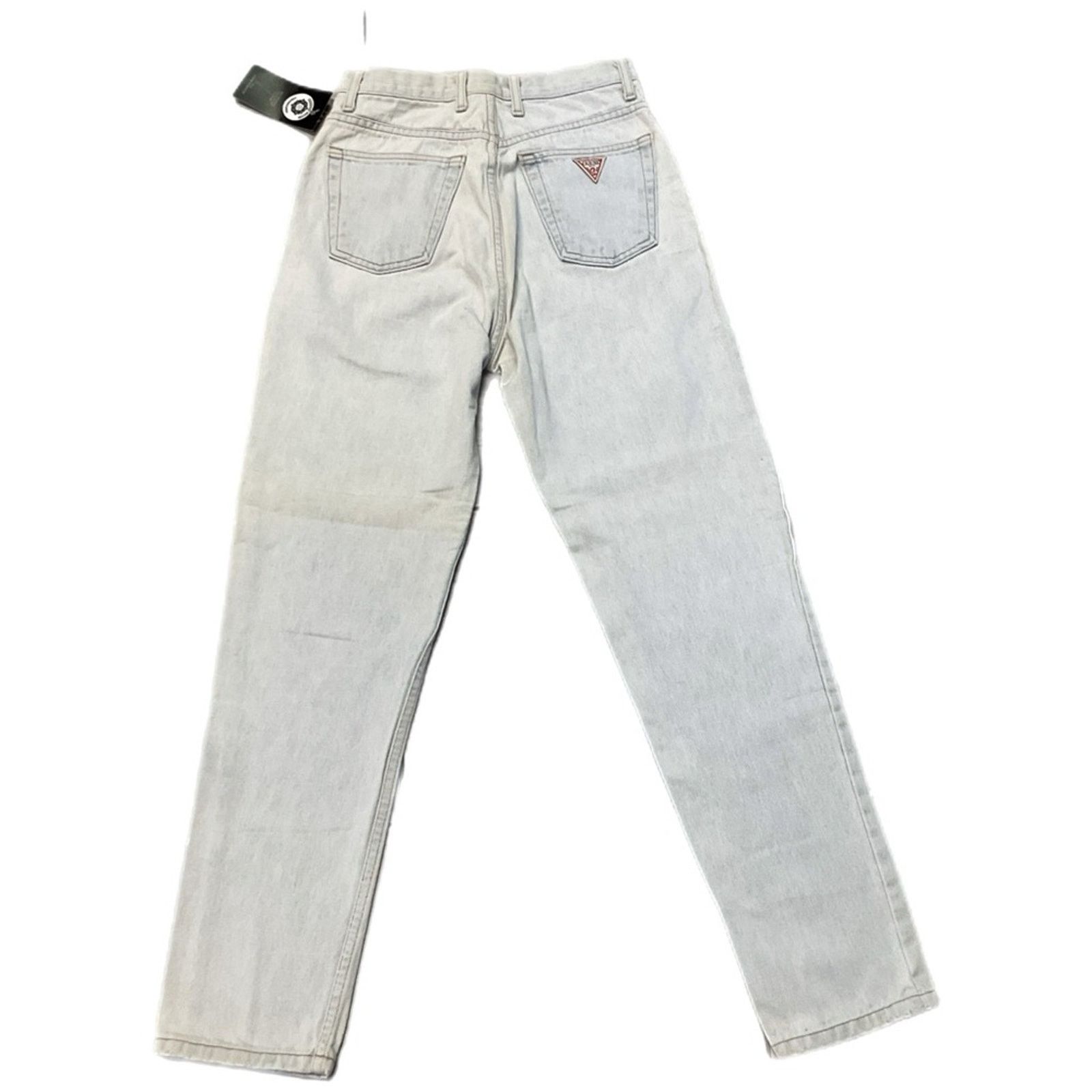 Guess Vintage 90’s Guess High-Waist Light Wash Taper Mom Jeans Size 28" / US 6 / IT 42 - 2 Thumbnail