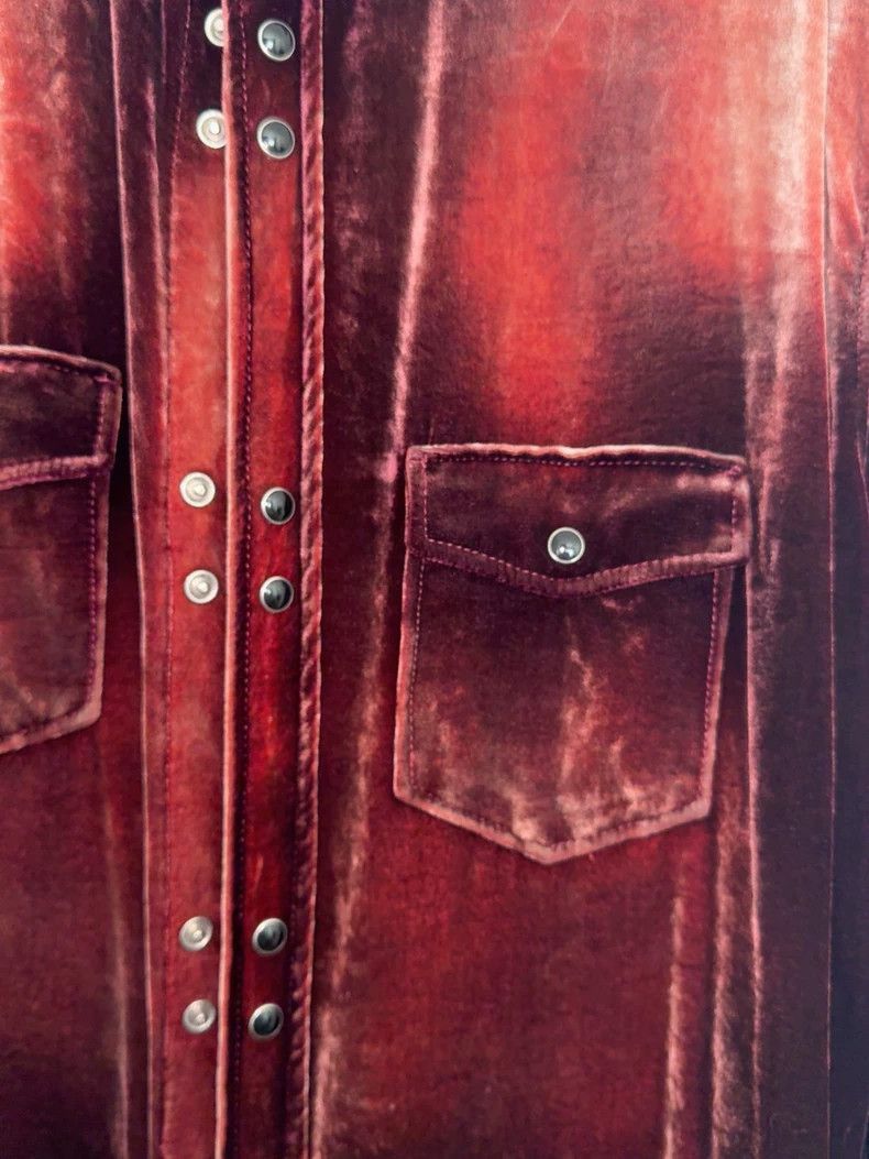Saint Laurent Paris saint laurent velvet shirt in size medium-2507 Size US M / EU 48-50 / 2 - 2 Thumbnail