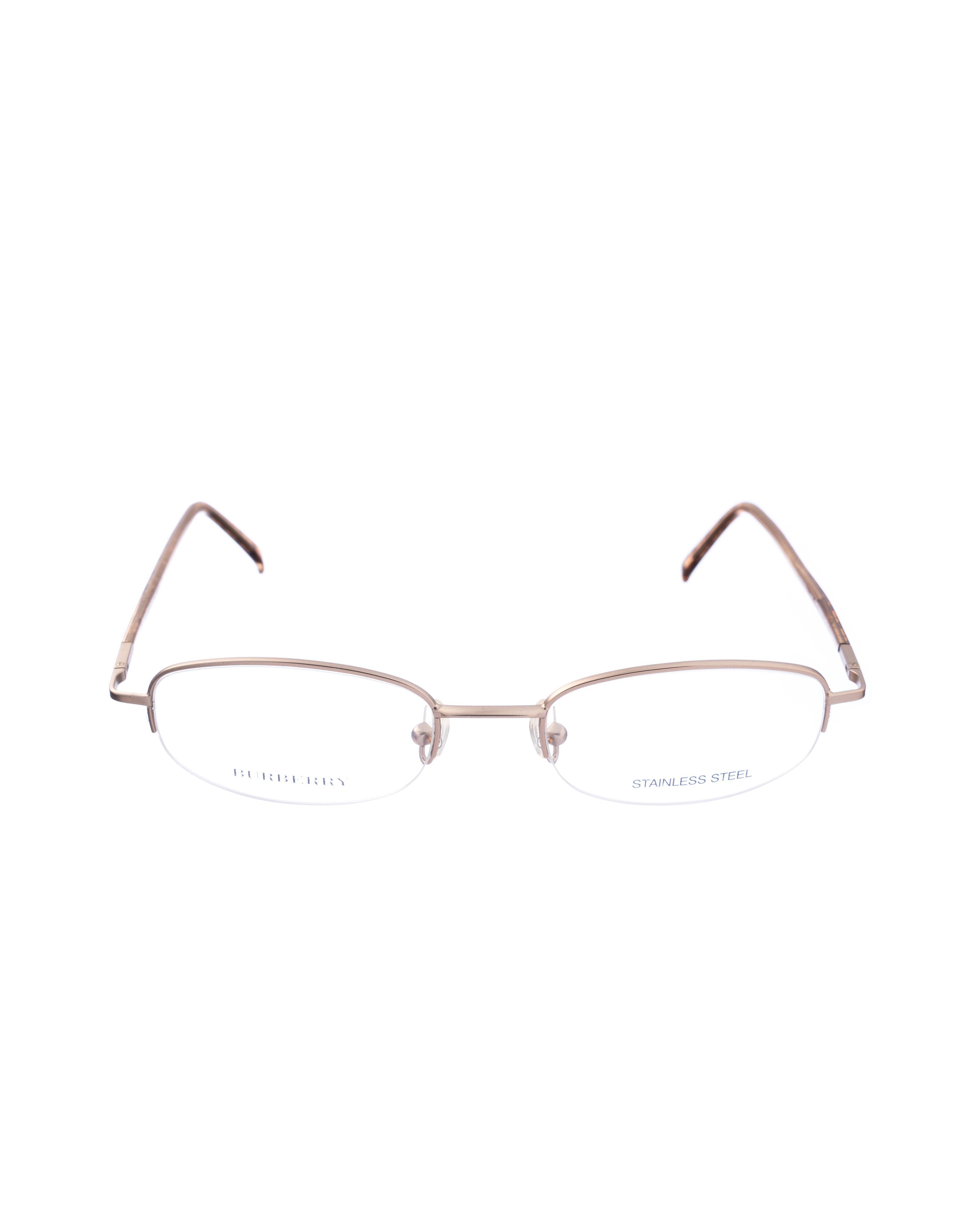 Burberry × Vintage Burberry 00s Gold Half-Rimless Glasses Size ONE SIZE - 1 Thumbnail