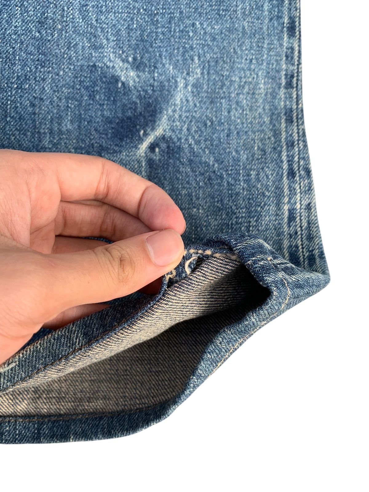 OMNIGOD VINTAGE OMNIGOD 5009 SELVEDGE JAPANESE DISTRESSED DENIM Size US 33 - 22 Thumbnail