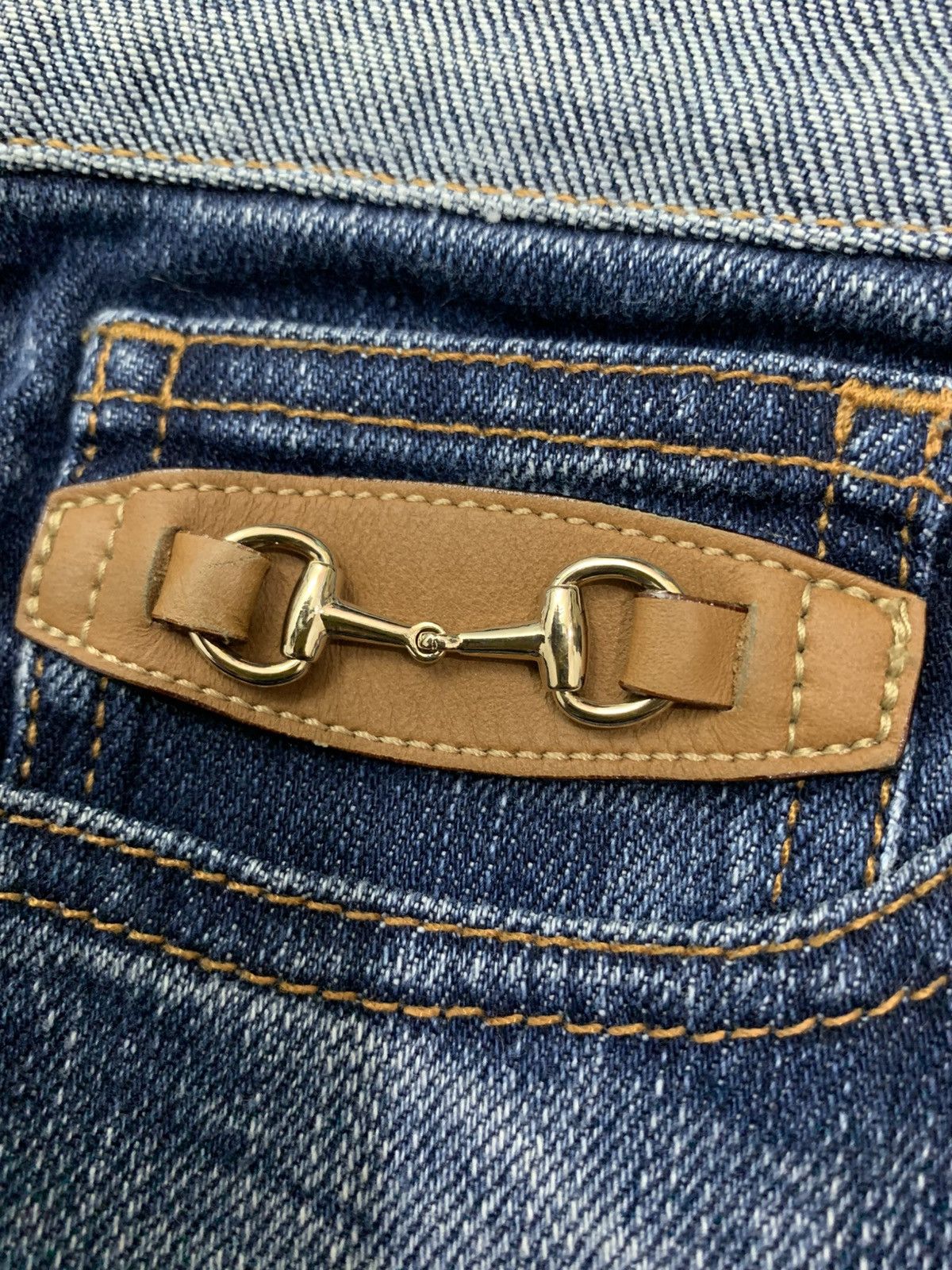 Gucci Gucci Horsebit Low-Rised Flared Womens Jeans 70's Size 25" / US 0 / IT 36 - 4 Thumbnail