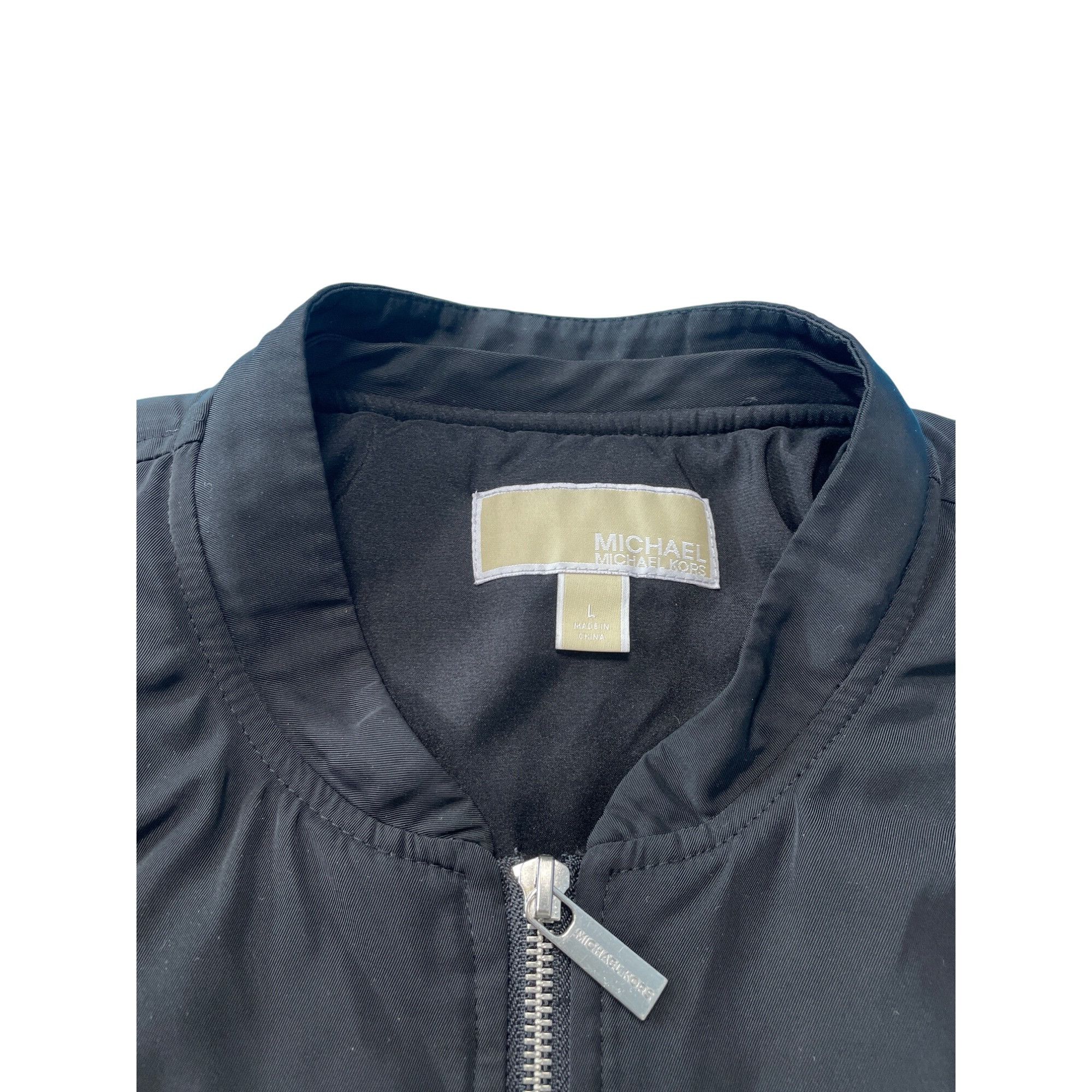 Michael Kors Michael Kors Mens Black Bomber Jacket Coat Size L SKU 9291 Size US L / EU 52-54 / 3 - 7 Thumbnail