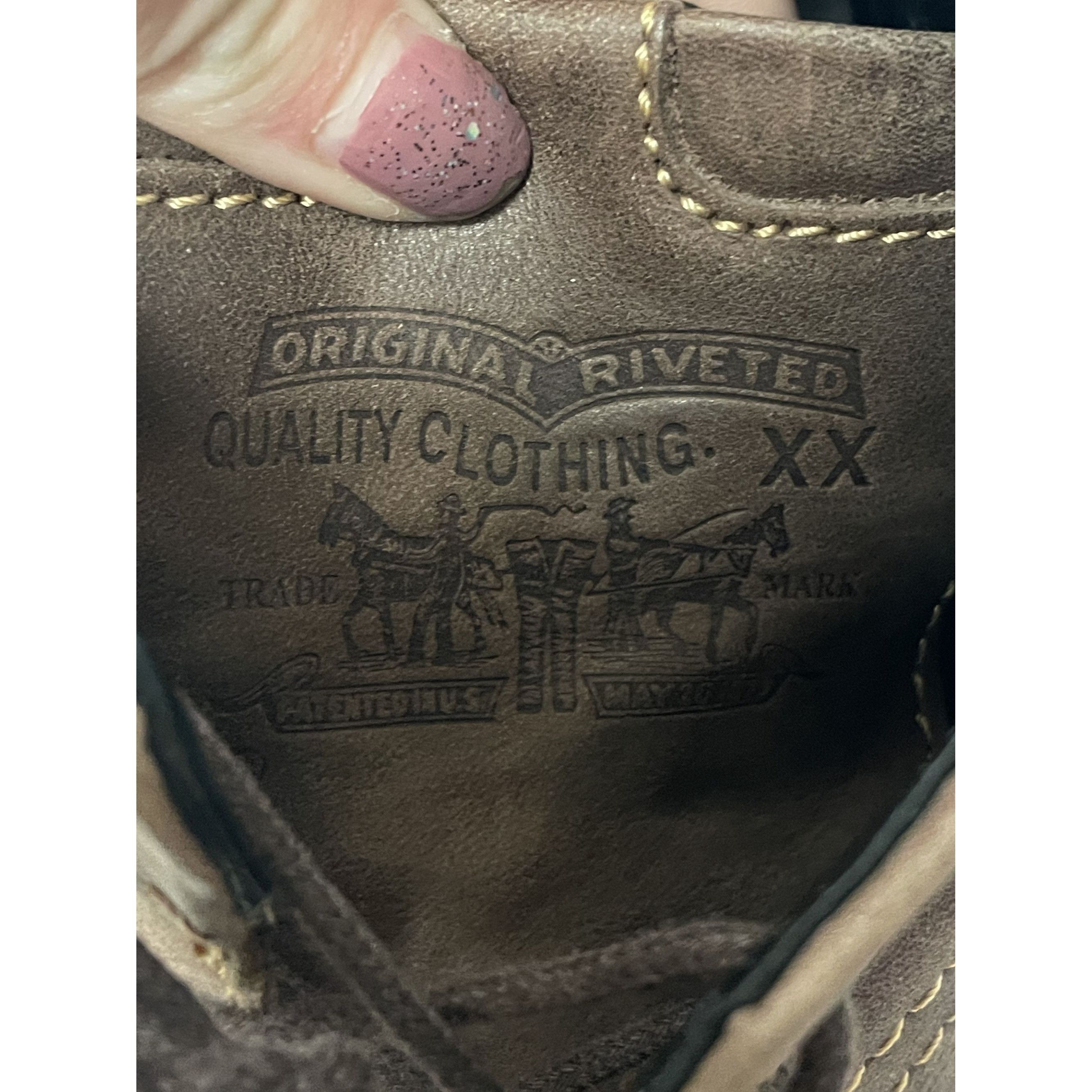 Levi's Vtg Levi's Brown Leather Cap Toe Casual Ankle Boots Size US 11 / EU 44 - 8 Thumbnail